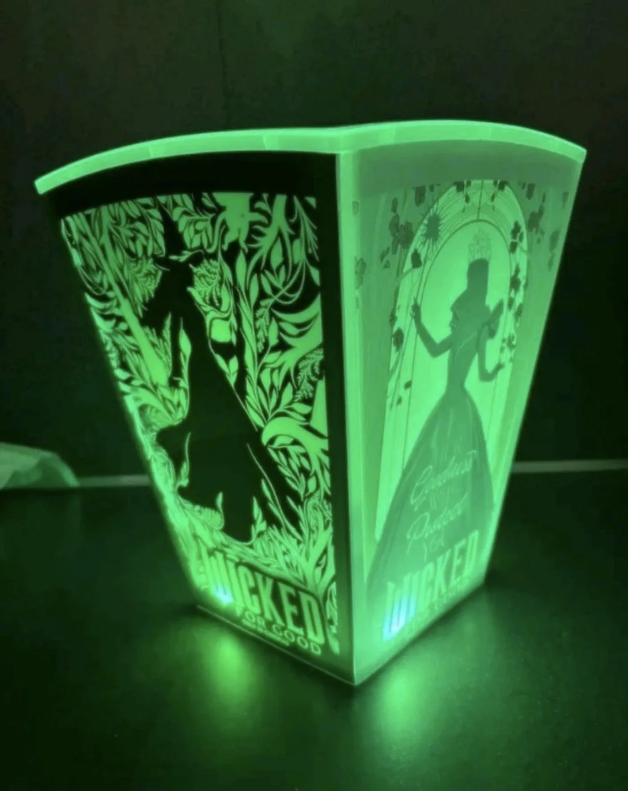 Wicked for Good Cineworld Limited Edition LED Light Up Popcorn Bucket Elphaba, image 2