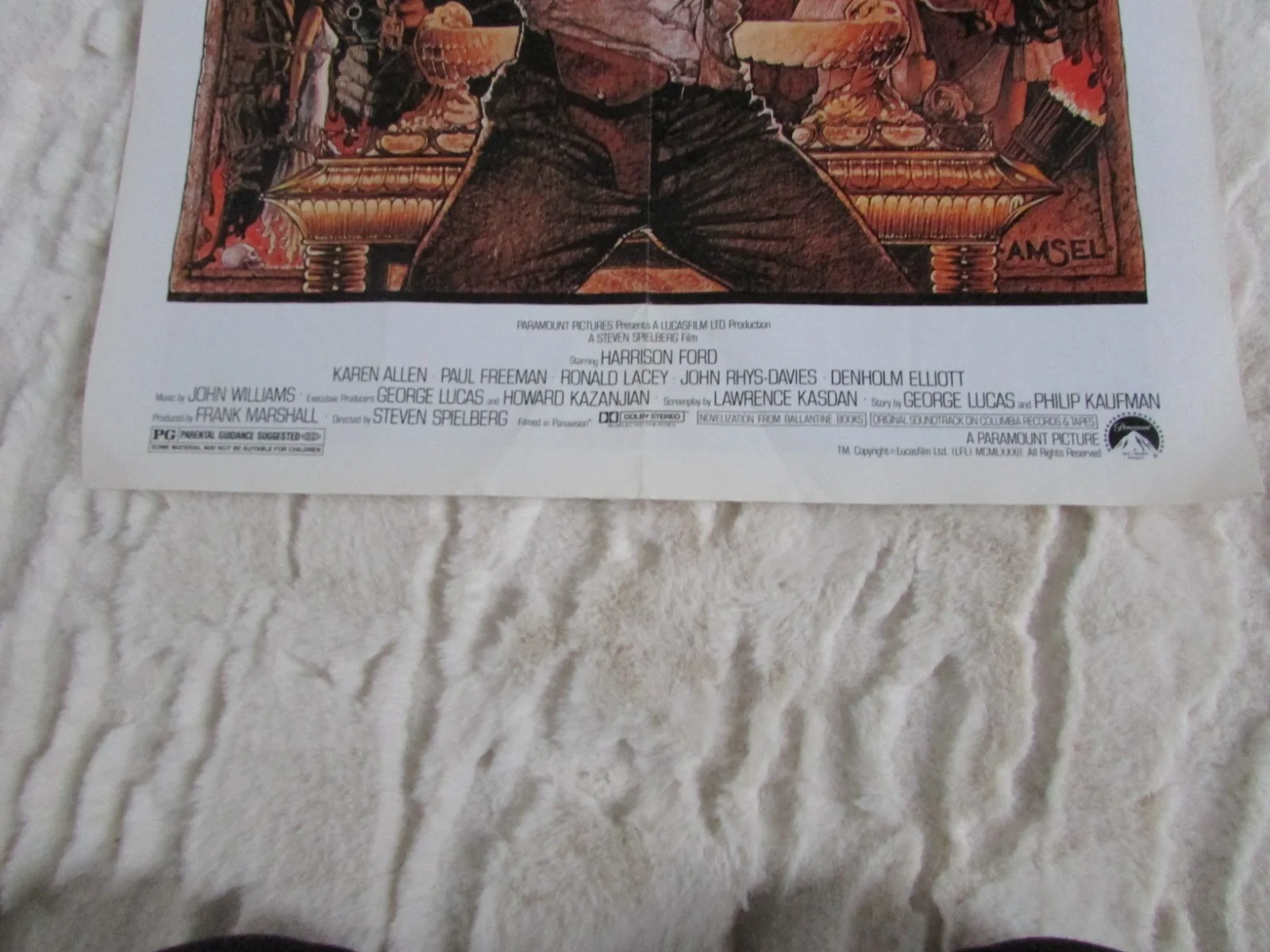 Jaws & Indiana Jones 2-in-1 Film Poster Raiders Empire Magazine 1980s Shark Rare, изображение 2
