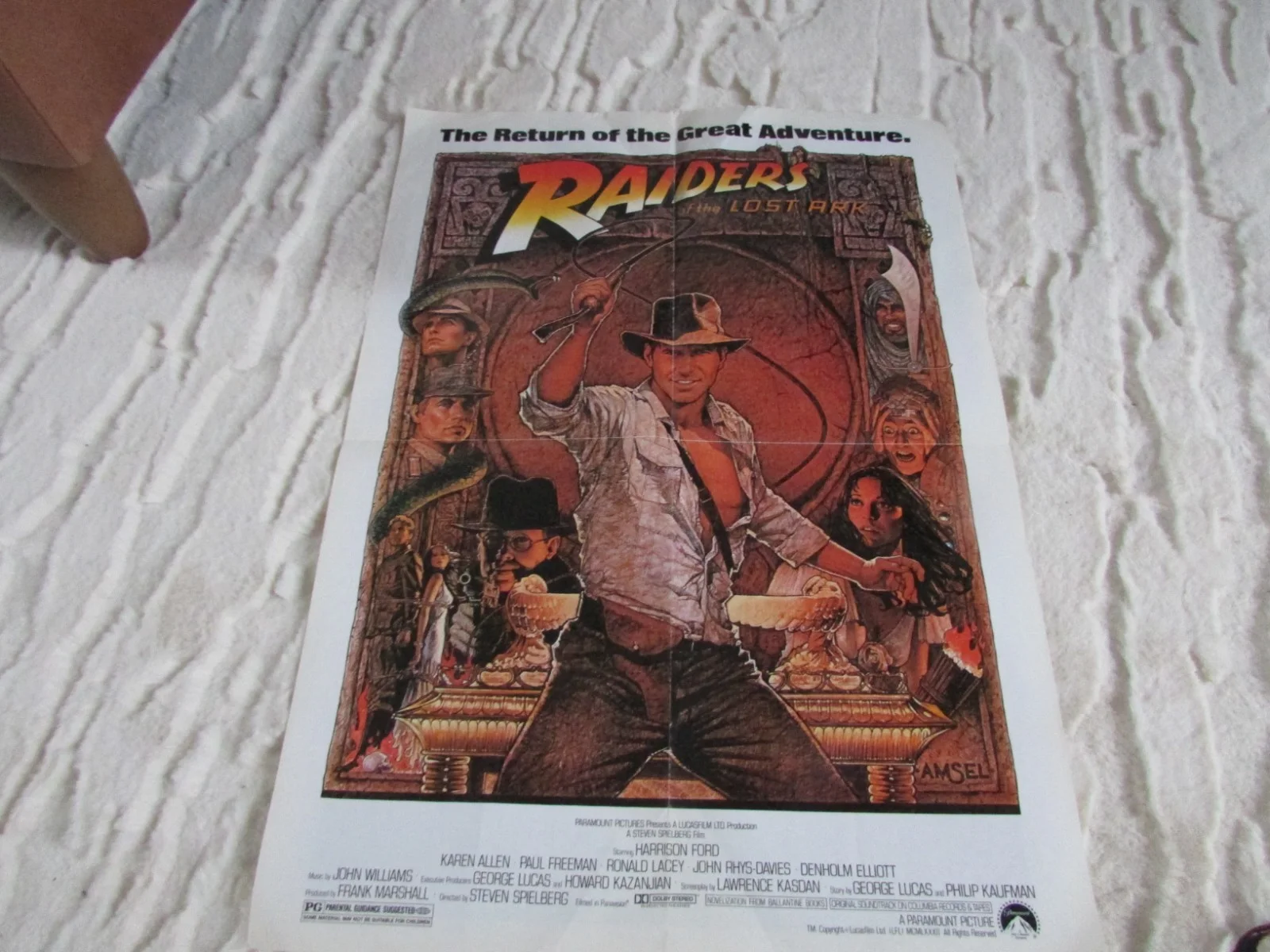 Jaws & Indiana Jones 2-in-1 Film Poster Raiders Empire Magazine 1980s Shark Rare, изображение 3