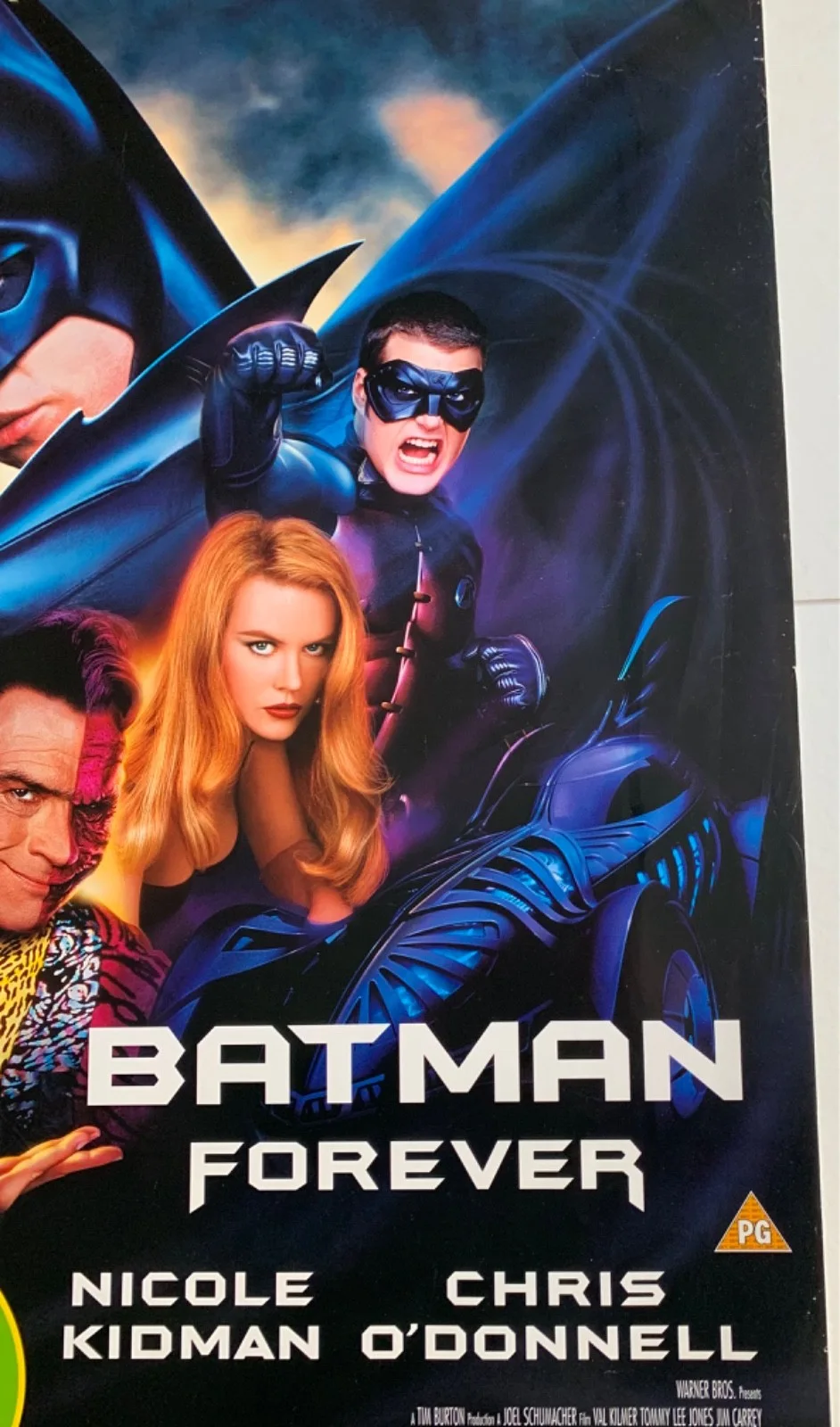 BATMAN FOREVER / ORIGINAL VIDEO FILM LARGE POSTER VINTAGE 1990’S VAL KILMER, изображение 4