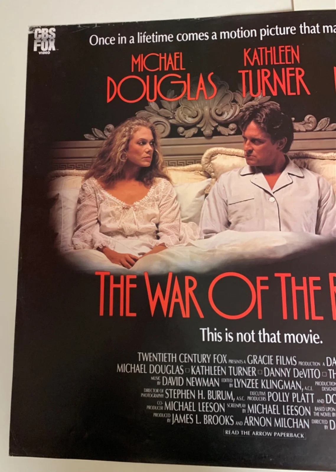 WAR OF THE ROSES / ORIGINAL VIDEO FILM LARGE QUAD MOVIE POSTER VINTAGE 1990’S, изображение 2