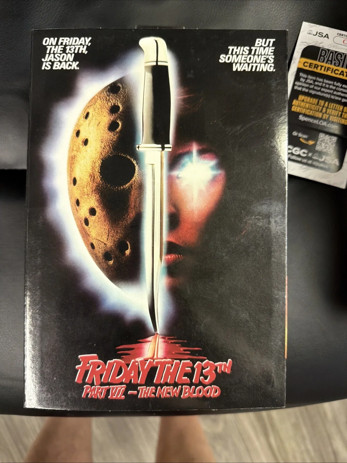 Kane Hodder Signed & Inscribed NECA Jason Voorhees New Blood Action Figure, изображение 2