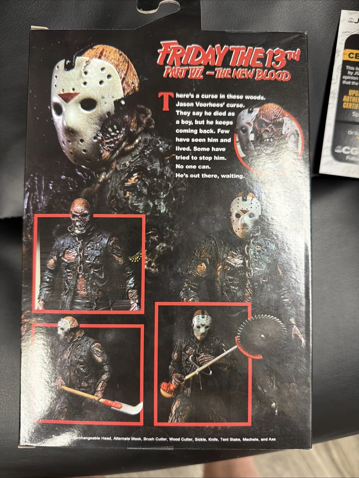 Kane Hodder Signed & Inscribed NECA Jason Voorhees New Blood Action Figure, изображение 3