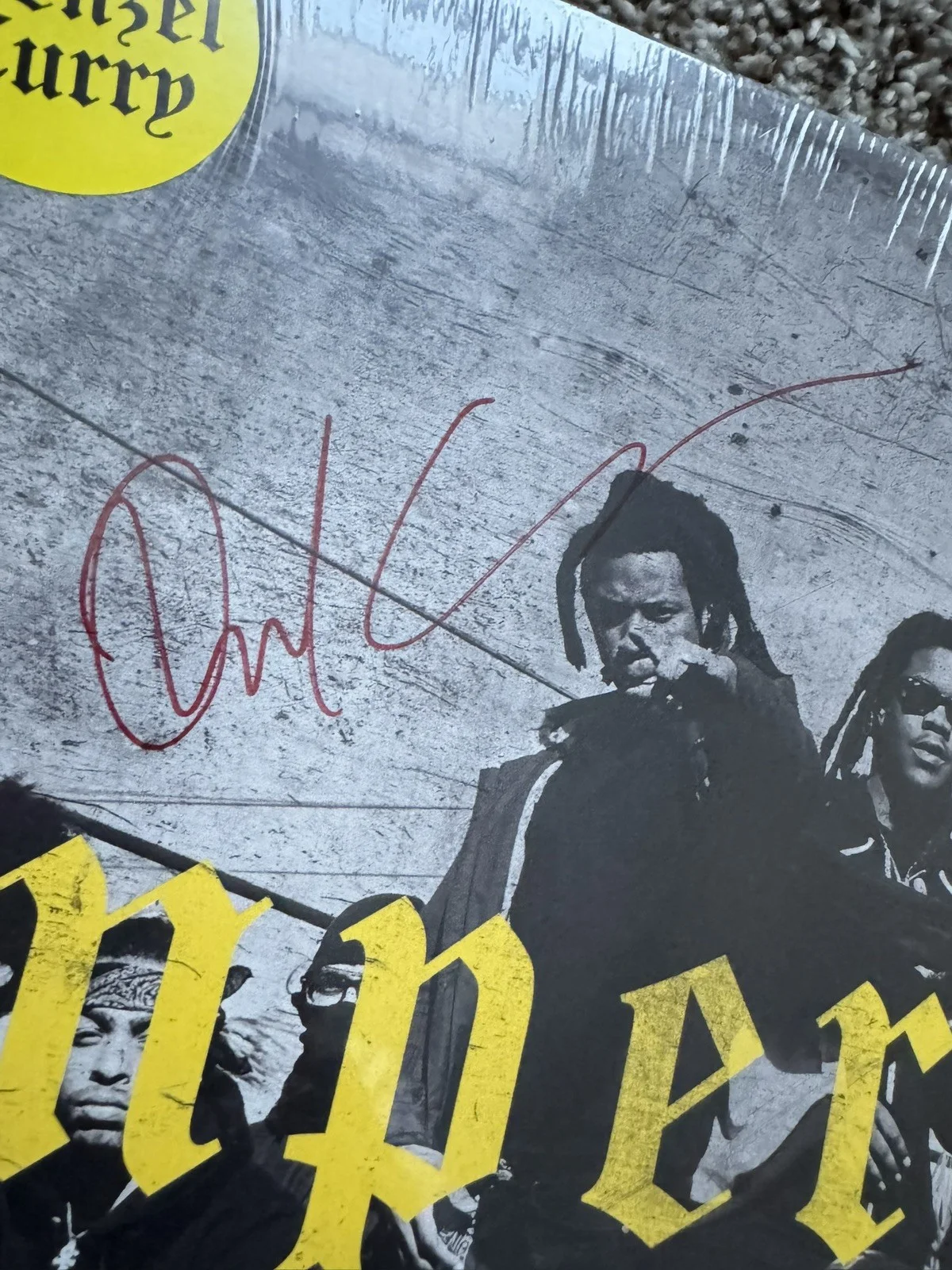 Denzel Curry Signed Imperial Vinyl Record LP *ON COVER* *RARE* Rap, image 2