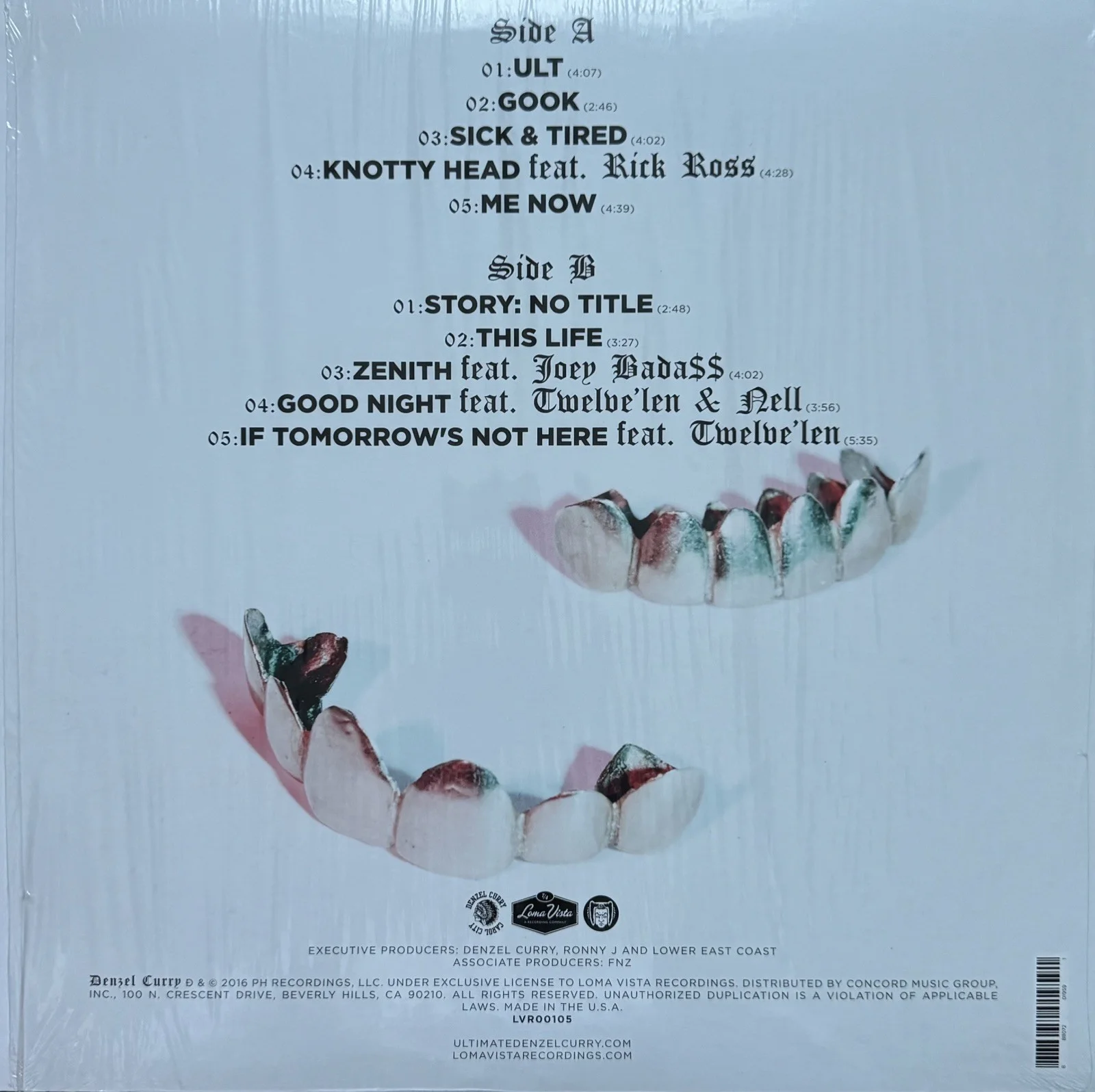 Denzel Curry Signed Imperial Vinyl Record LP *ON COVER* *RARE* Rap, image 3