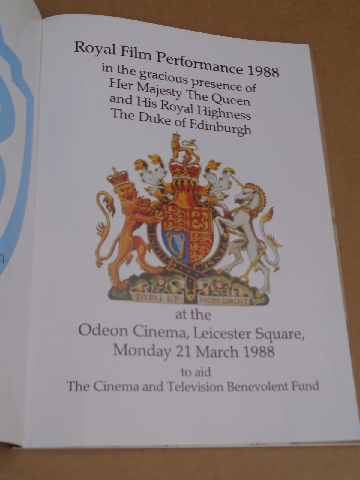 Christian Bale - Empire Under The Sun - 1988 UK Royal Film Performance Brochure, изображение 2