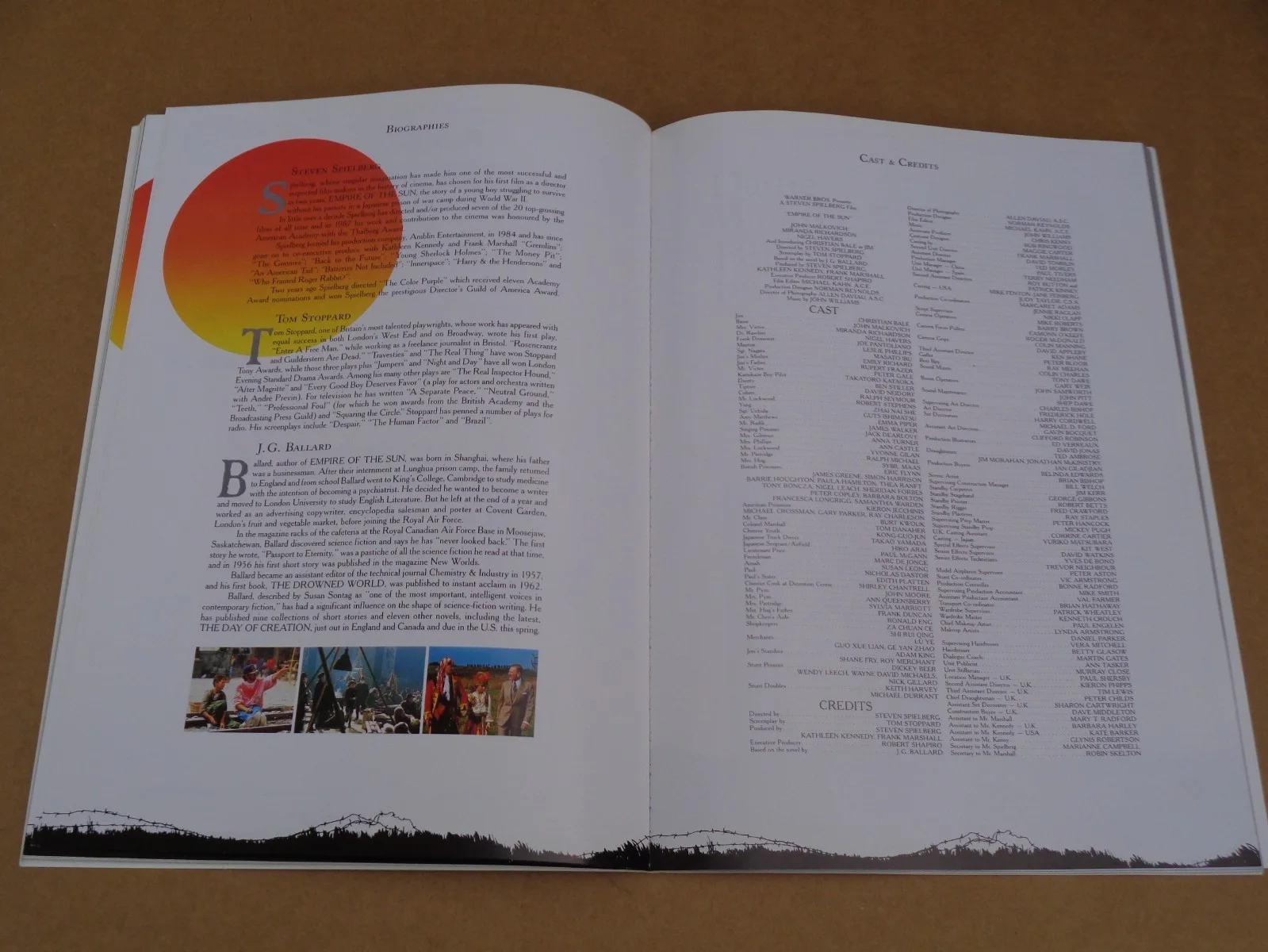 Christian Bale - Empire Under The Sun - 1988 UK Royal Film Performance Brochure, изображение 3