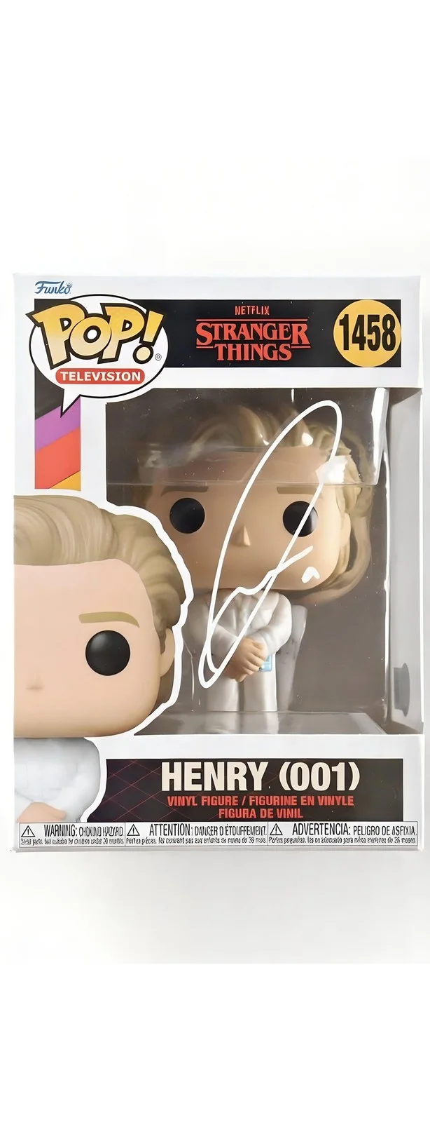 Jamie Campbell Bower — Jamie Campbell Bower Signed Stranger Things Funko Pop Henry 001 Beckett, изображение 2
