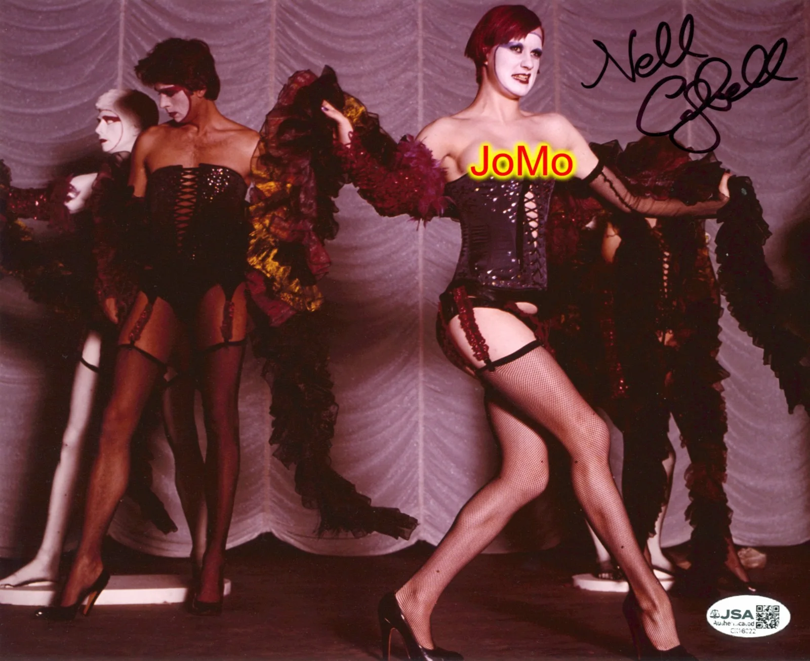 Nell Campbell — Nell Campbell from ROCKY HORROR *Nip Slip* Autograph 8x10 with JSA C.O.A.