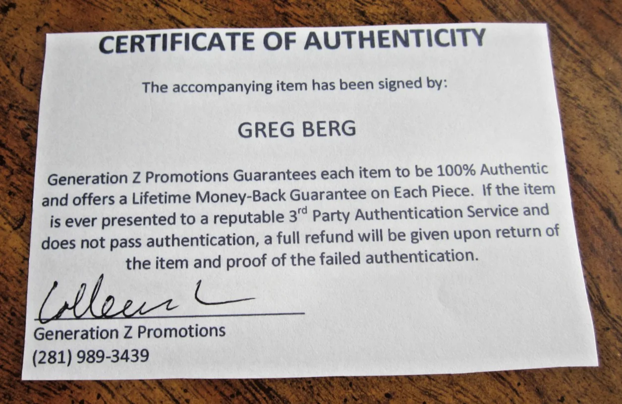 Greg Berg — Greg Berg Actor Autographed 8X10 Photo "Teenage Mutant Ninja Turtles" Donatello, изображение 3