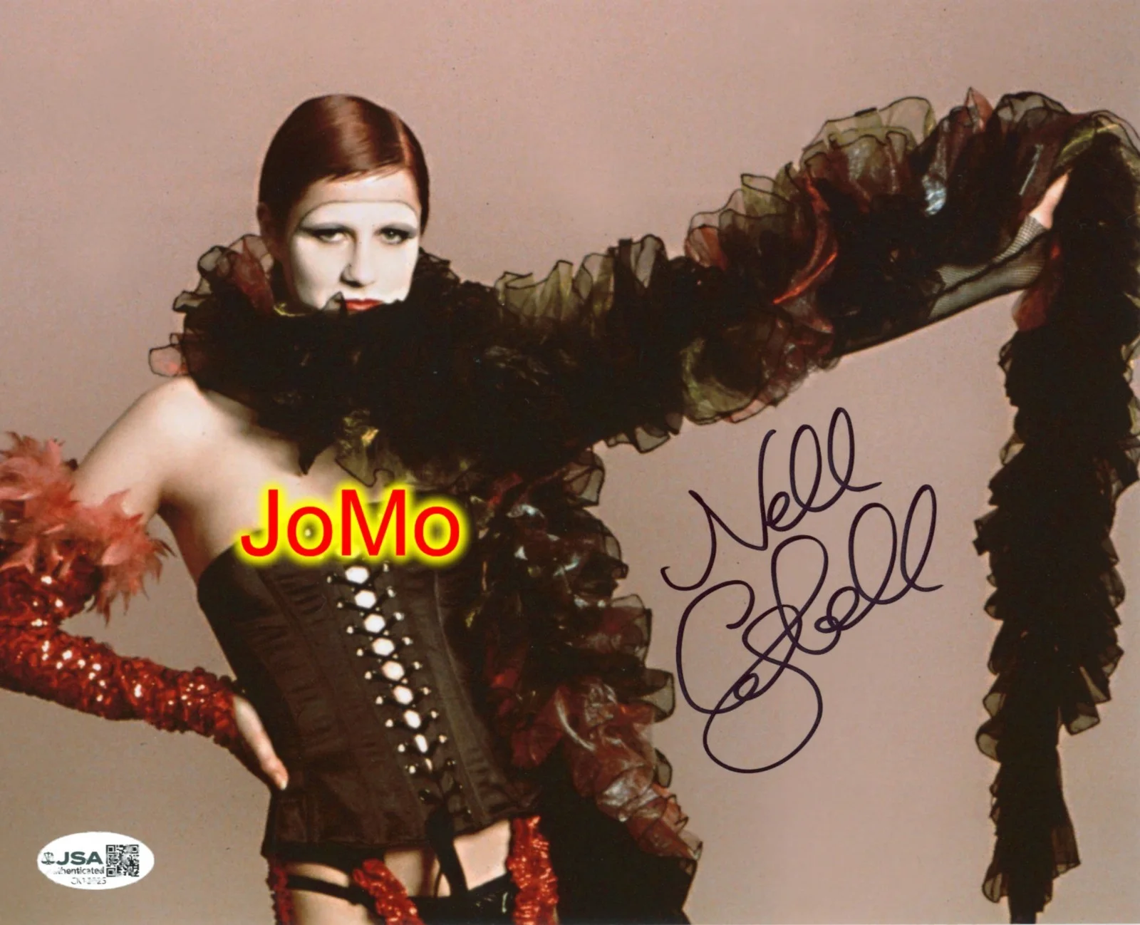 Nell Campbell — Nell Campbell as Columbia from ROCKY HORROR 8x10 AUTOGRAPH with a JSA C.O.A.