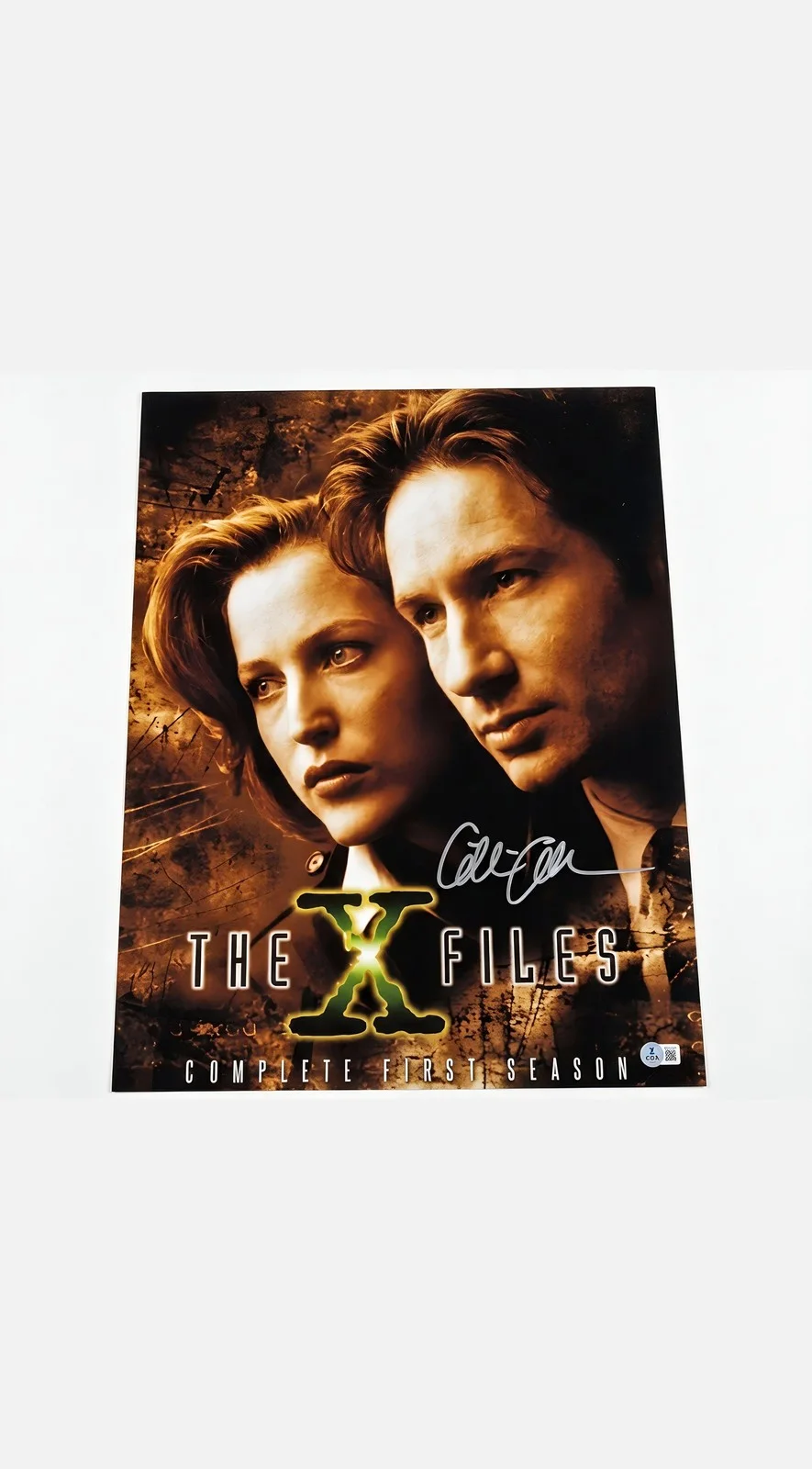 Gillian Anderson — Gillian Anderson Signed X-Files 16x20 Photo Certified by Beckett Authentication, изображение 2