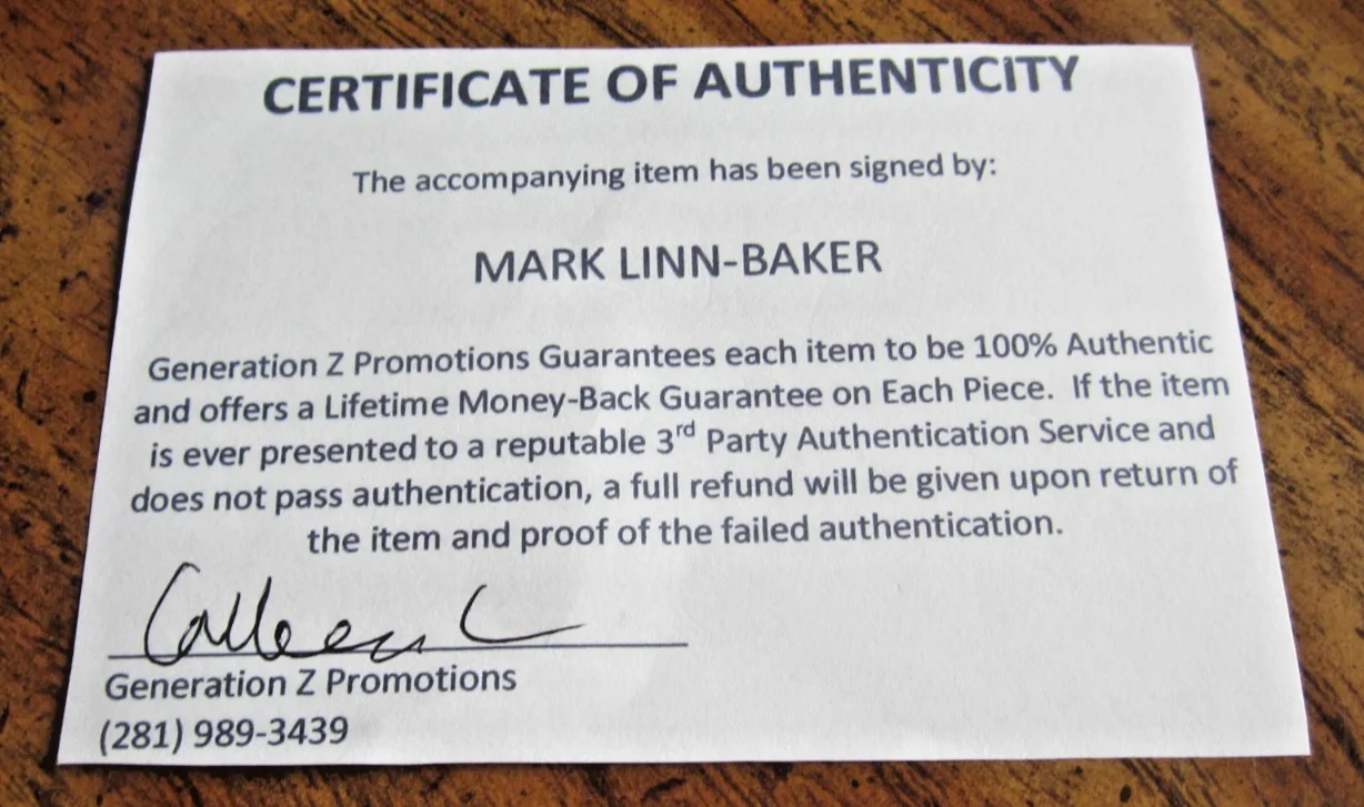 Mark Linn-Baker — Mark Linn-Baker Actor Signed 3.25X5 Photo "Perfect Strangers" Larry Appleton, image 3
