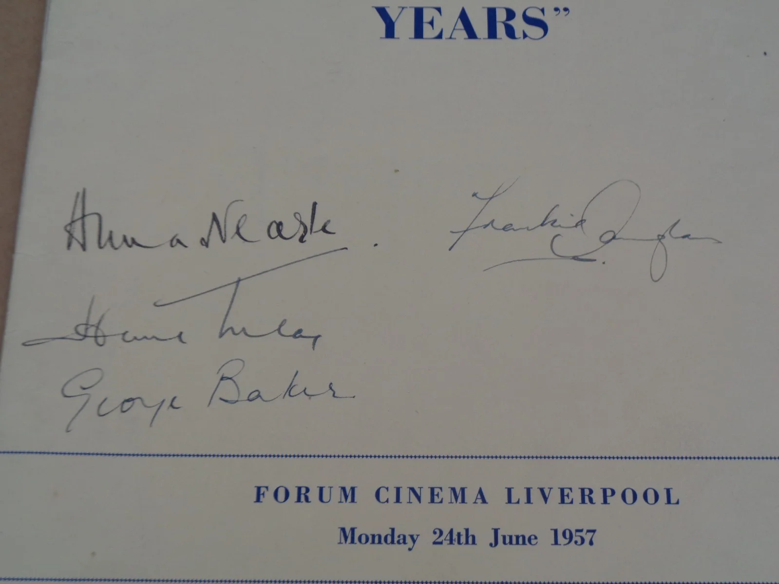 Frankie Vaughan - These Dangerous Years - 1957 World Premiere Brochure, изображение 2