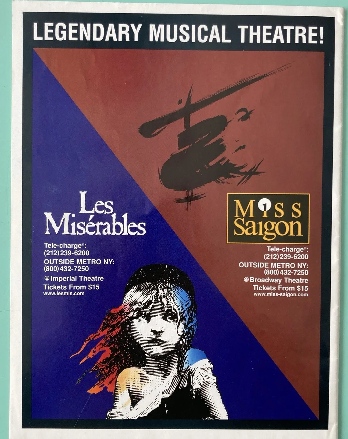 Tony Danza Signed Inscrib In Theater Magazine April 17 1998 John Benjamin Hickey, image 3