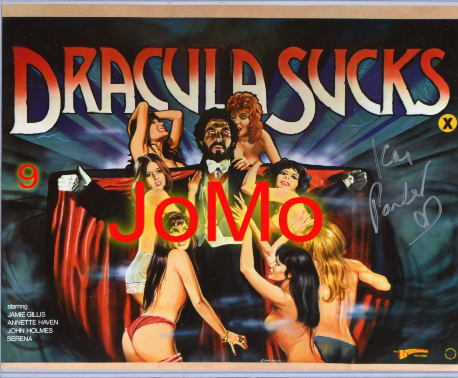 Kay Parker — Kay Parker ( Star of Taboo ) Rare Autographed Dracula Sucks 8x10 Photo