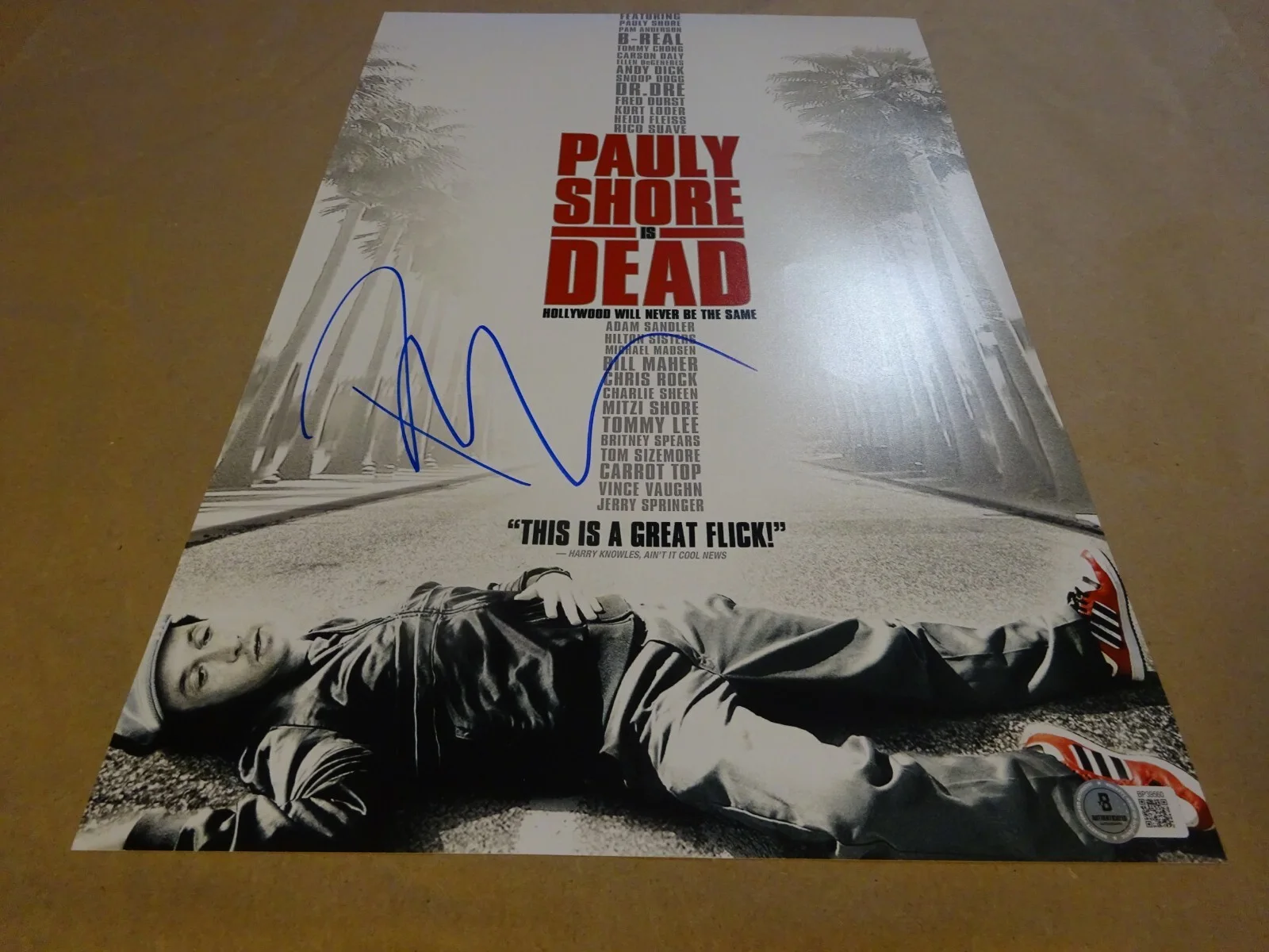 Pauly Shore — Signed Pauly Shore Is Dead Autographed 11"x17" Photo Beckett BAS COA, изображение 2