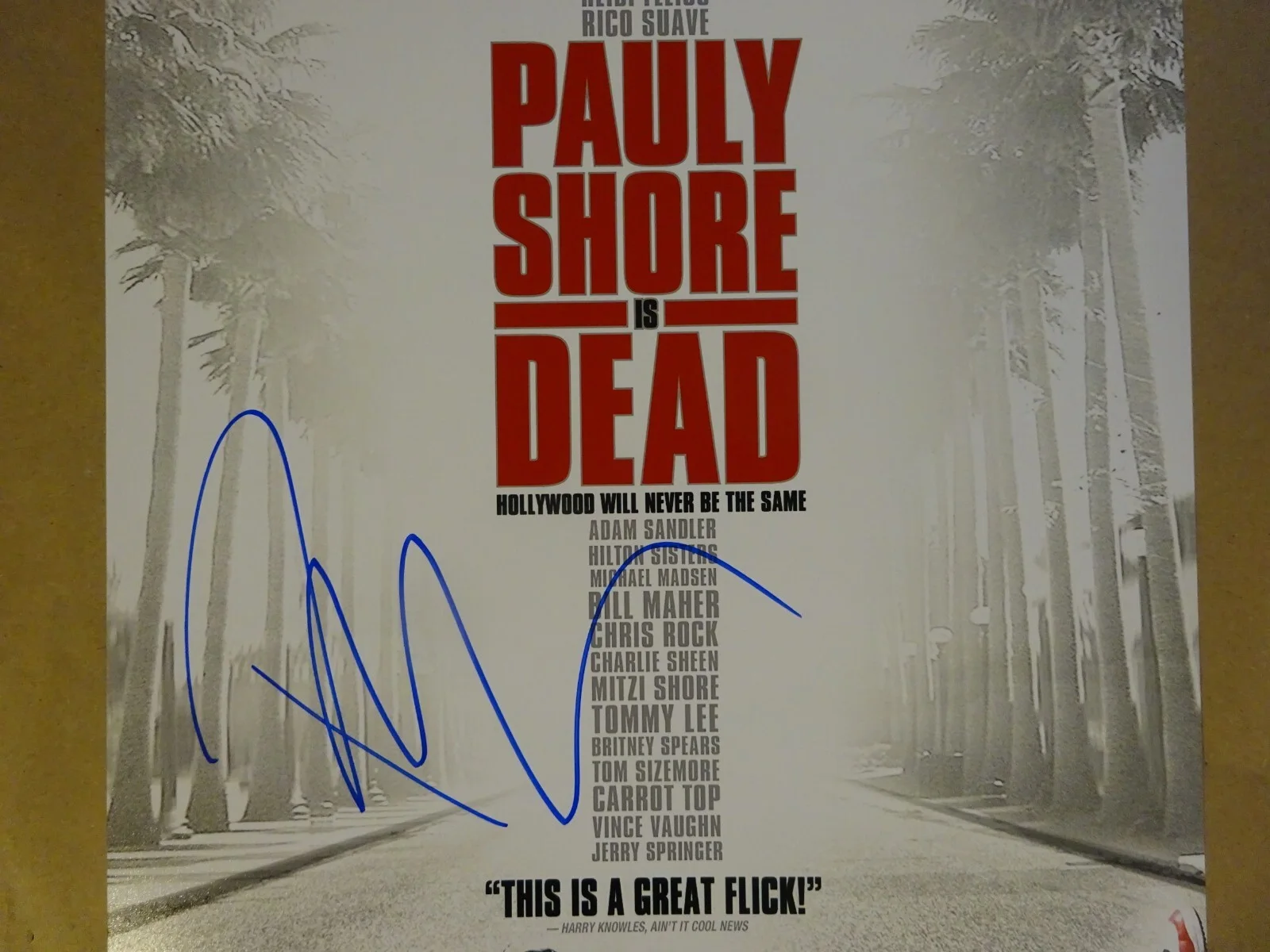 Pauly Shore — Signed Pauly Shore Is Dead Autographed 11"x17" Photo Beckett BAS COA, изображение 3