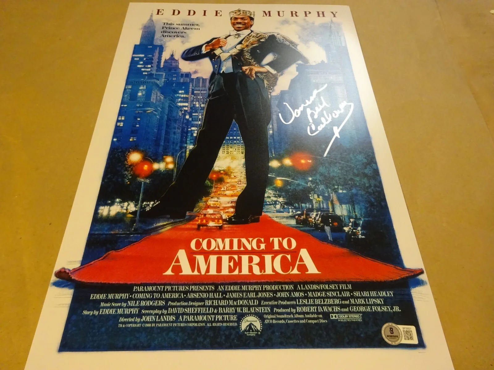 Vanessa Bell Calloway — Signed Vanessa Bell Calloway Autographed Coming To America 12x18 Photo BAS COA, image 2