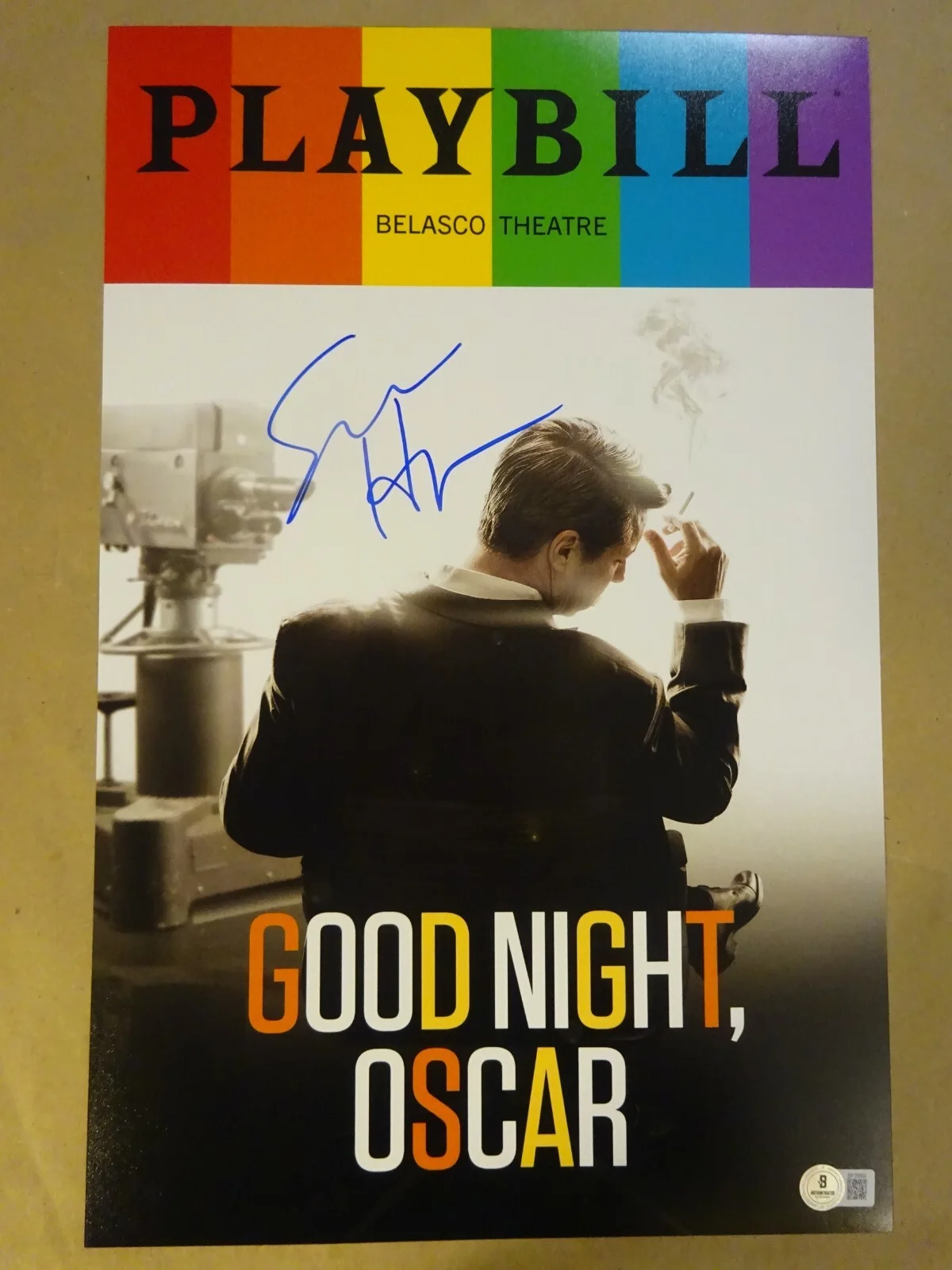Sean Hayes — Signed Sean Hayes Autographed Good Night, Oscar Broadway 11"x17" Photo BAS COA