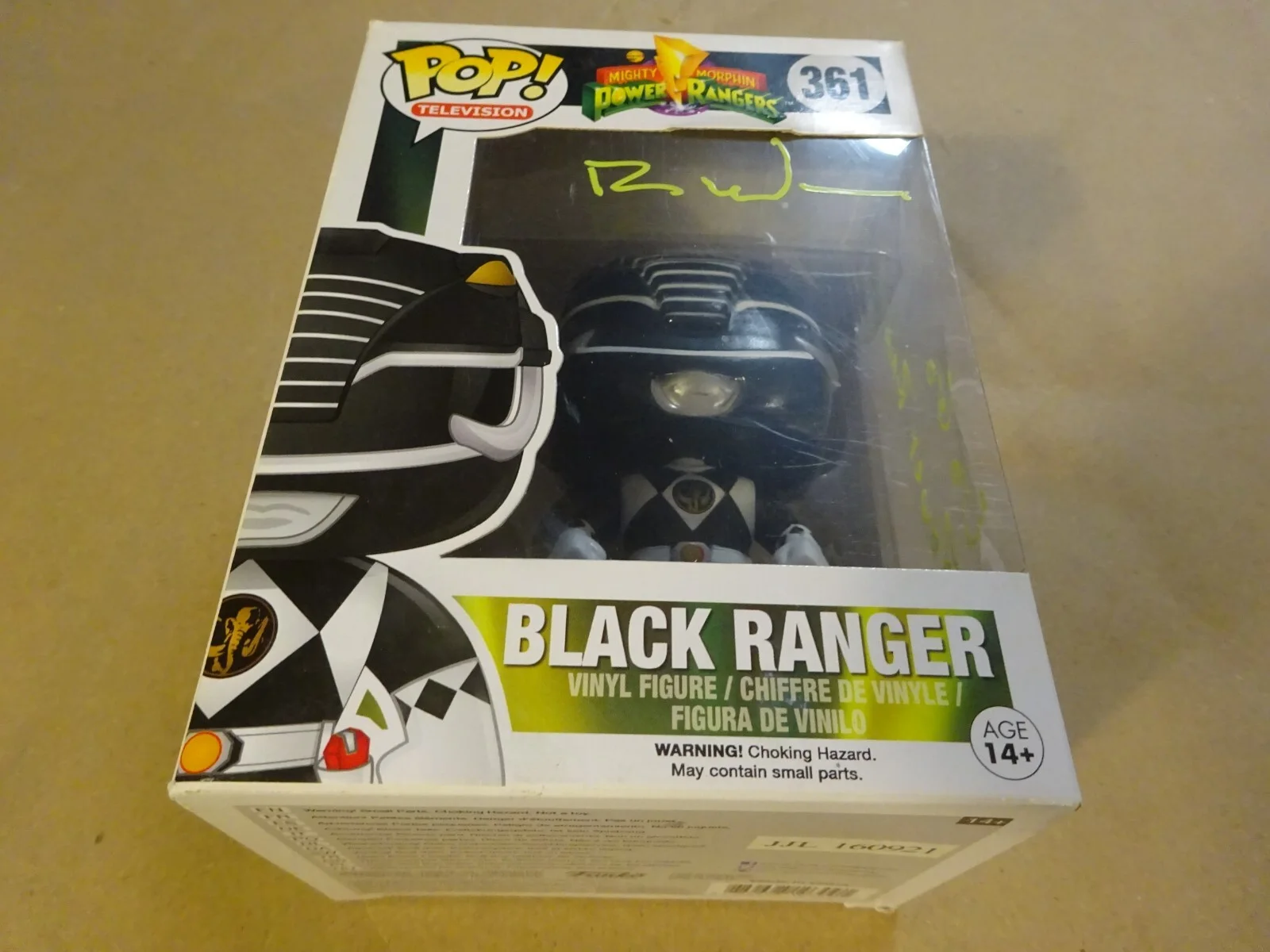 Ron Wasserman — Signed Ron Wasserman Autographed Power Rangers Black #361 Funko Pop BAS COA, изображение 2