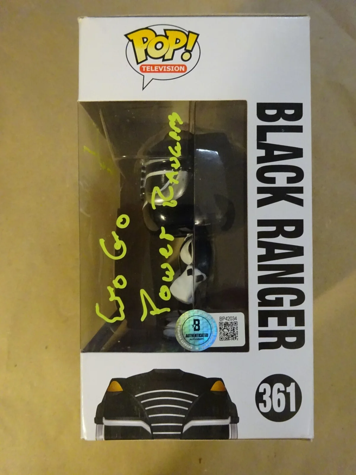 Ron Wasserman — Signed Ron Wasserman Autographed Power Rangers Black #361 Funko Pop BAS COA, изображение 5