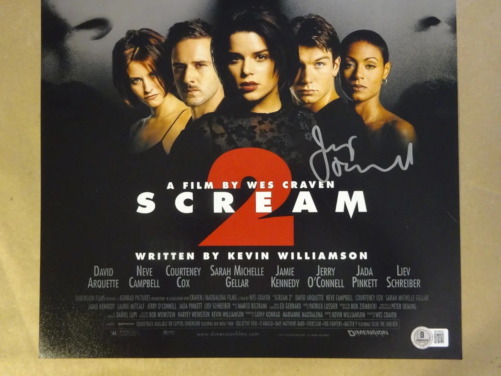 Jerry O'Connell — Signed Jerry O'Connell Autographed Scream 2 12"x18" Photo Beckett BAS COA, изображение 3