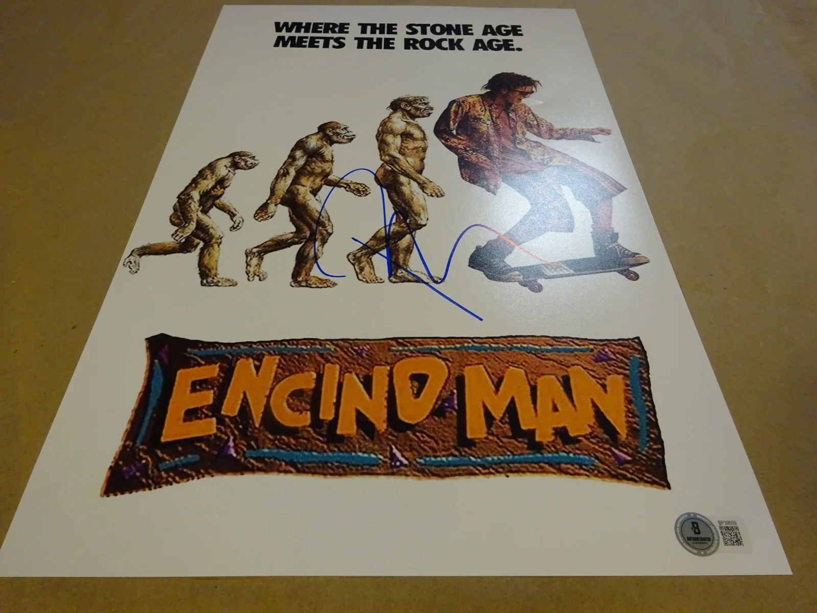 Pauly Shore — Signed Pauly Shore Autographed Encino Man 11"x17" Photo Beckett BAS COA, изображение 2