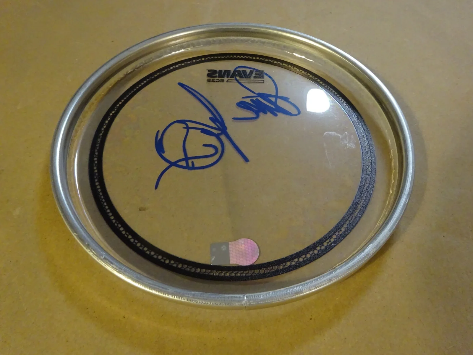 Signed Steve Jordan Rolling Stones Autographed 8" Clear Drum Hea Beckett BAS COA, image 5