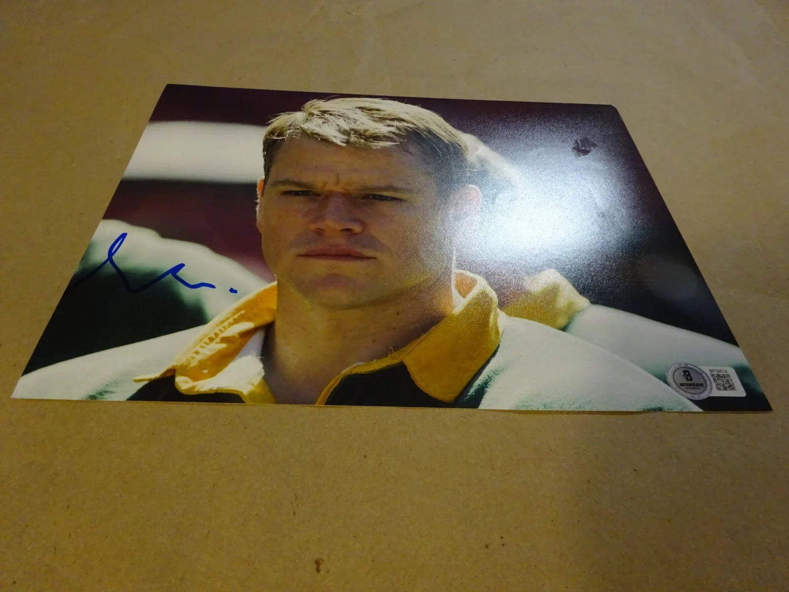 Matt Damon — Autographed Matt Damon Signed 8x10 Invictus Francois Photo Beckett BAS COA, image 2