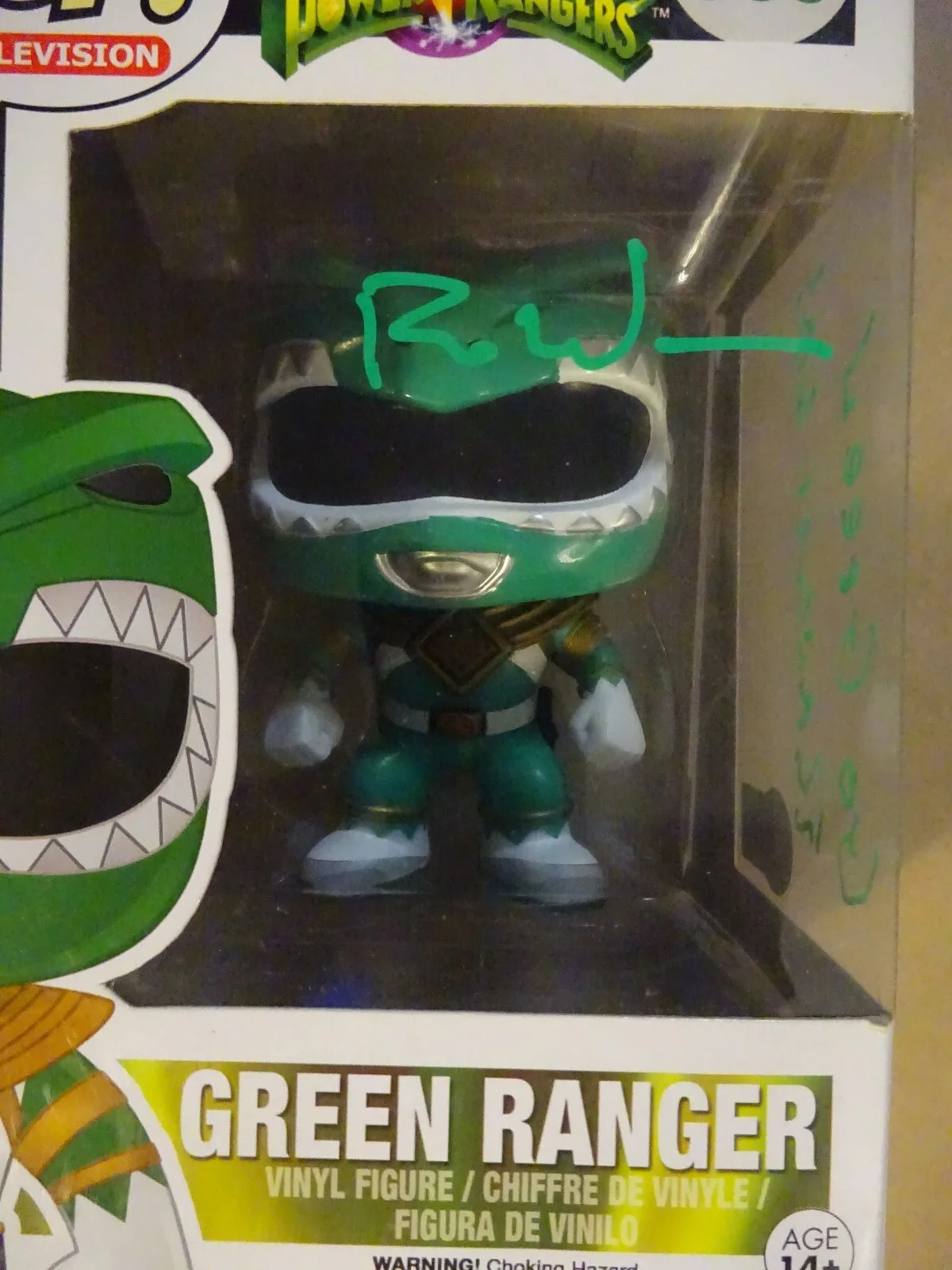 Ron Wasserman — Signed Ron Wasserman Autographed Power Rangers Green #360 Funko Pop BAS COA, изображение 3