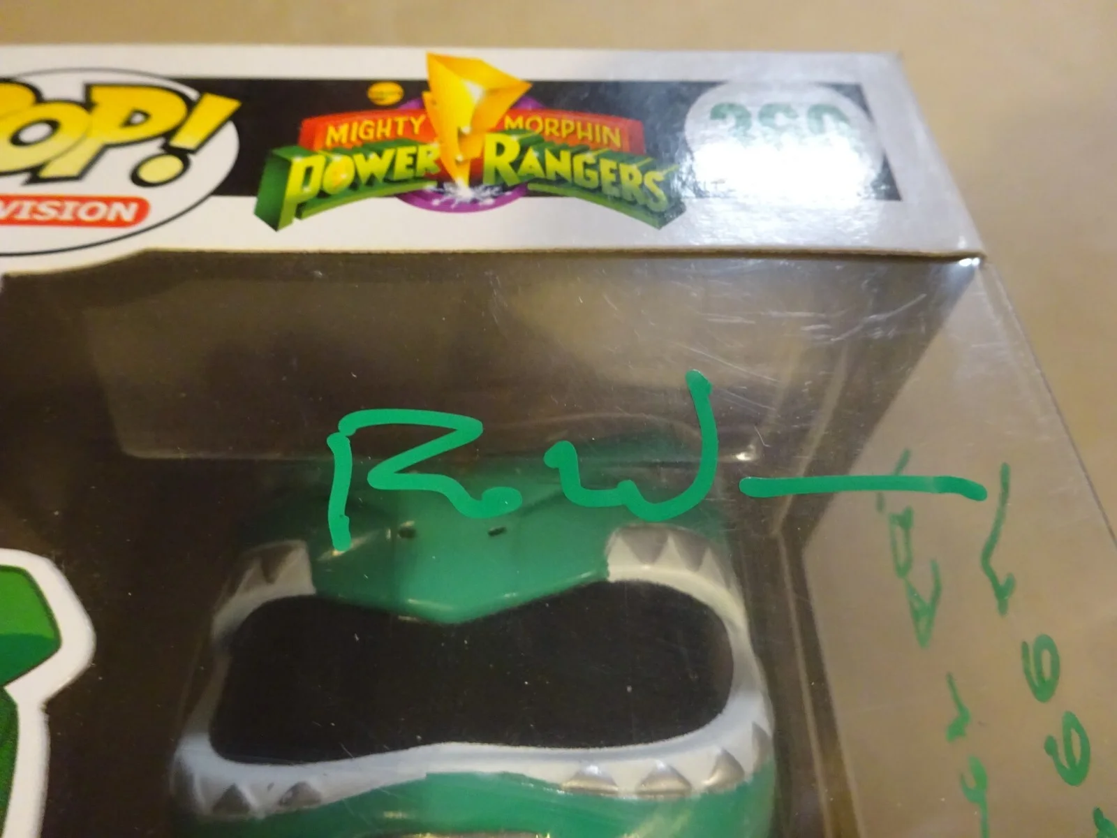 Ron Wasserman — Signed Ron Wasserman Autographed Power Rangers Green #360 Funko Pop BAS COA, изображение 4