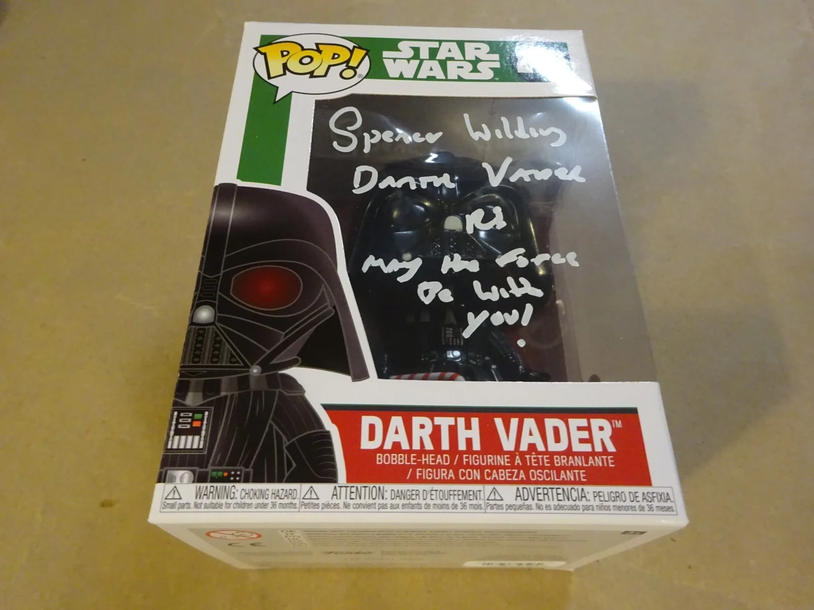 Spencer Wilding — Signed Spencer Wilding Autographed Star Wars Darth Vader #279 Funko Pop BAS COA, изображение 2