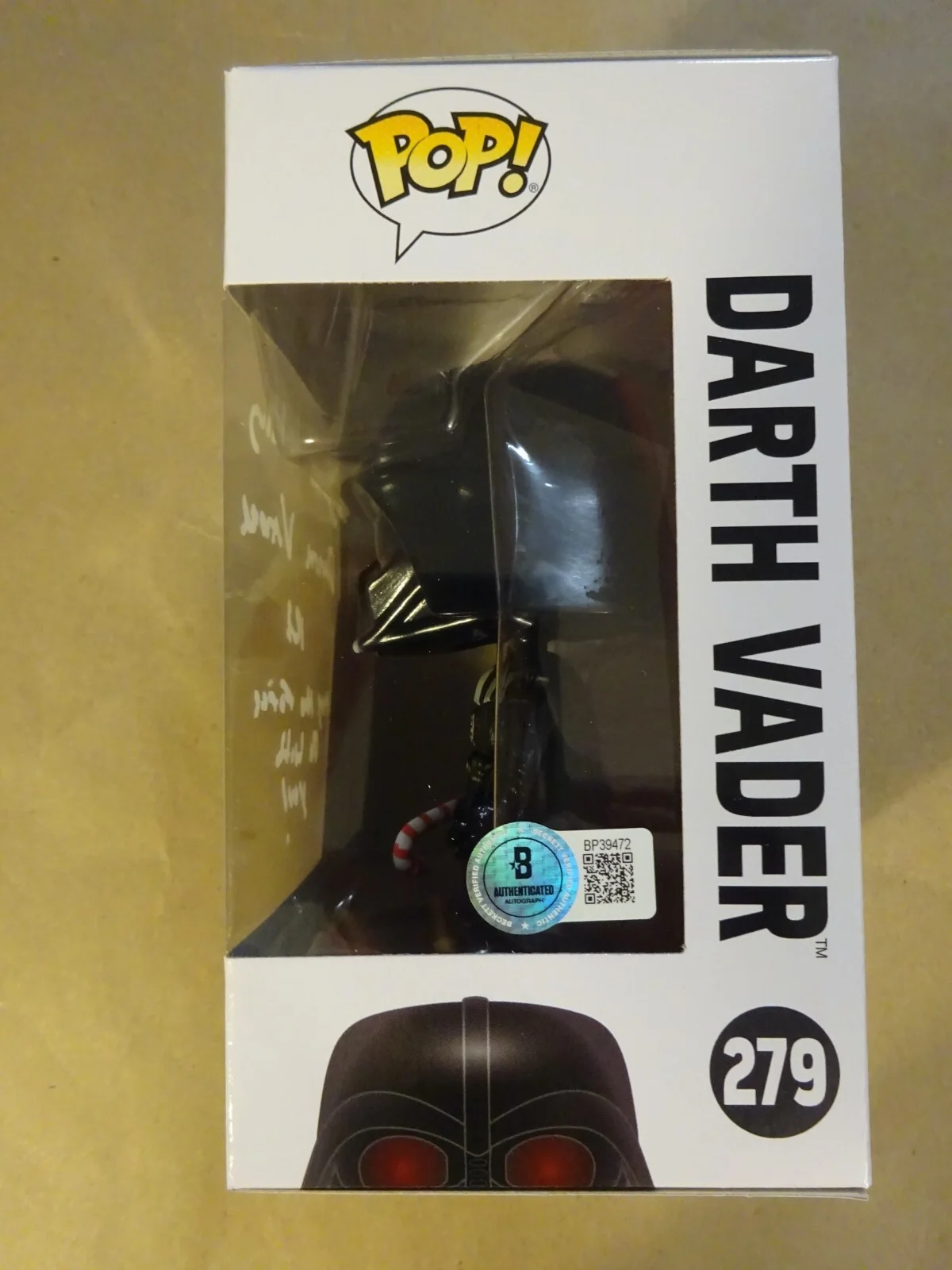 Spencer Wilding — Signed Spencer Wilding Autographed Star Wars Darth Vader #279 Funko Pop BAS COA, изображение 5