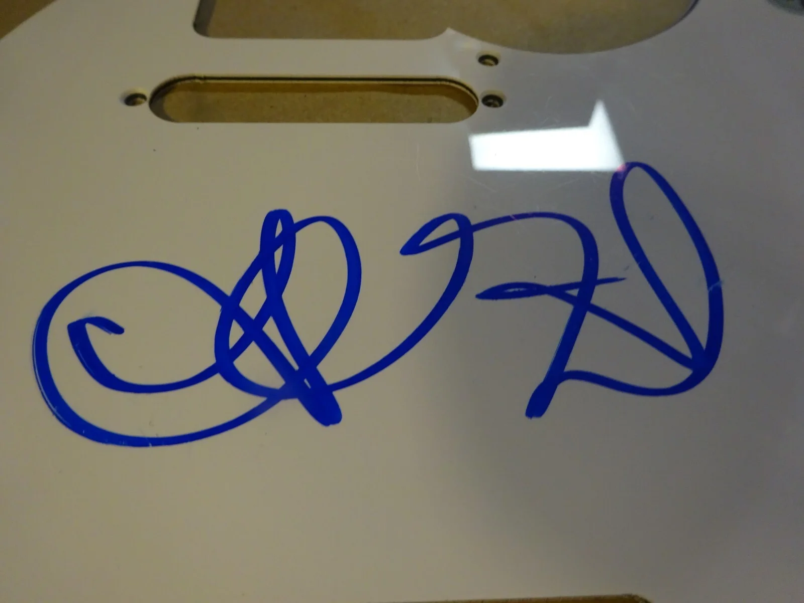 Signed Alanis Morissette Autographed Guitar Pick Guard Beckett BAS COA, image 4