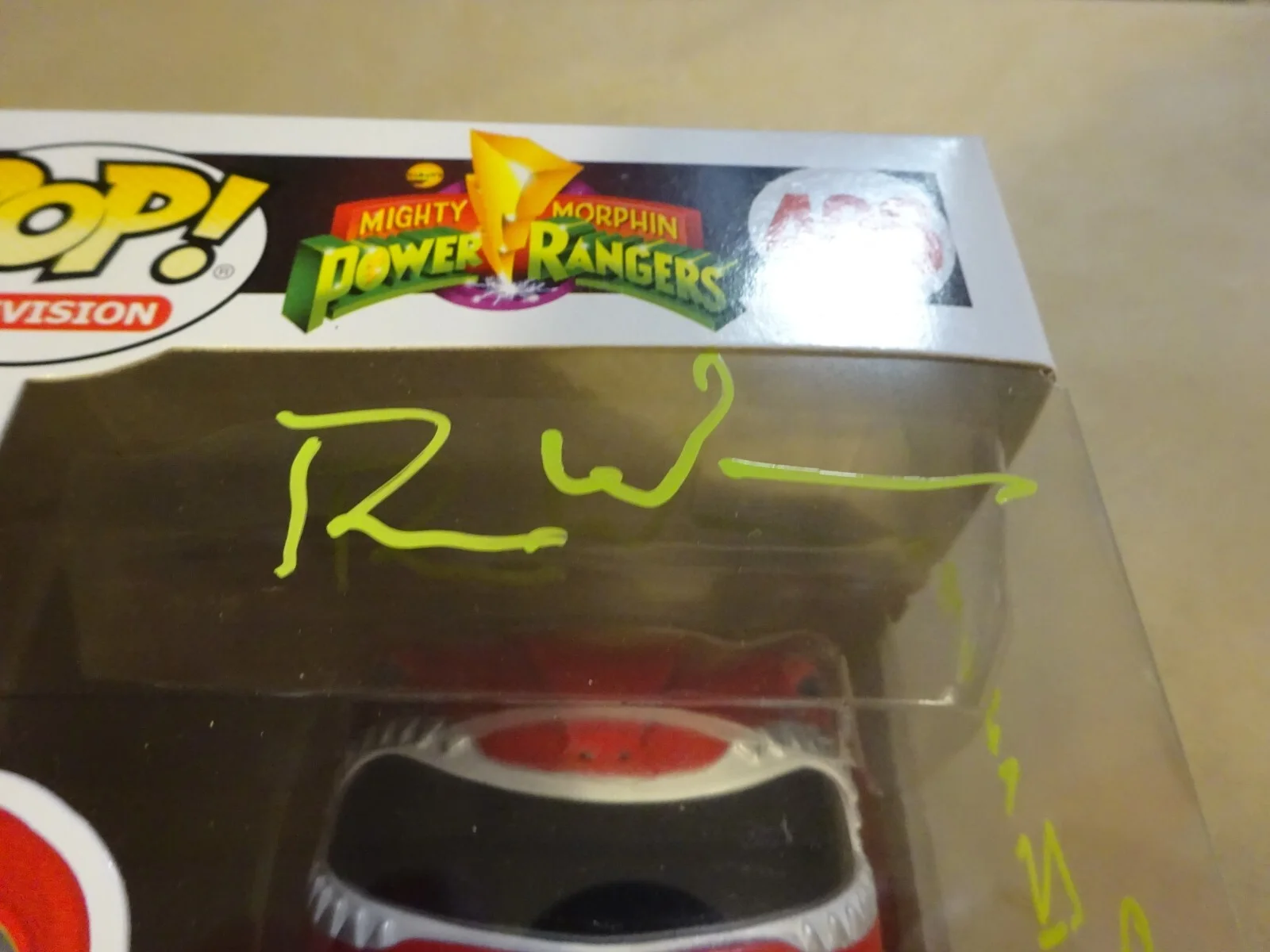 Ron Wasserman — Signed Ron Wasserman Autographed Power Rangers Red #406 Funko Pop BAS COA, image 4
