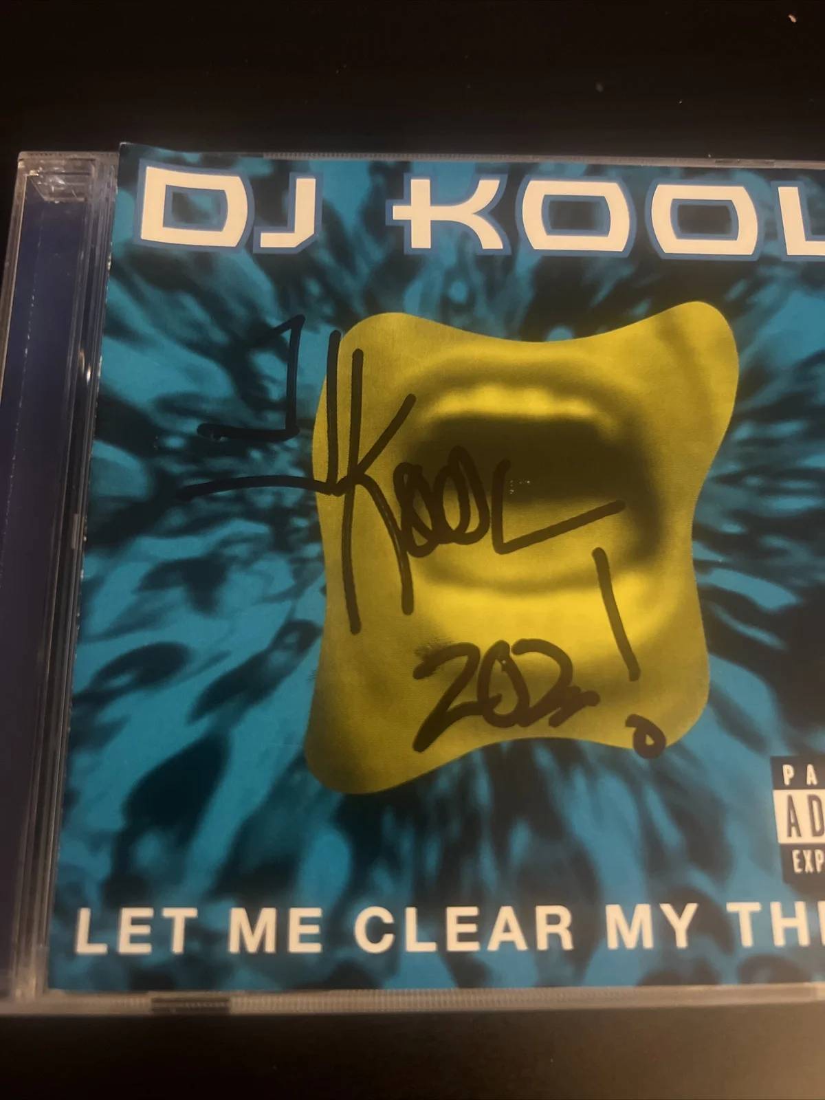 Dj Kool Signed Let Me Clear My Throat Cd Beckett Coa Hip Hop, image 2