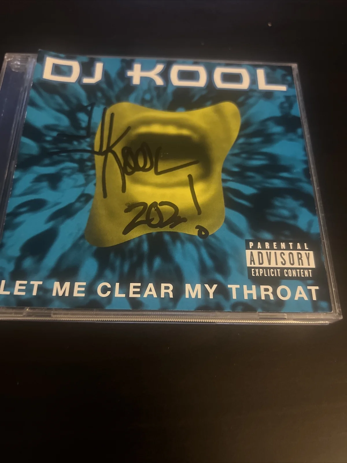 Dj Kool Signed Let Me Clear My Throat Cd Beckett Coa Hip Hop, image 3