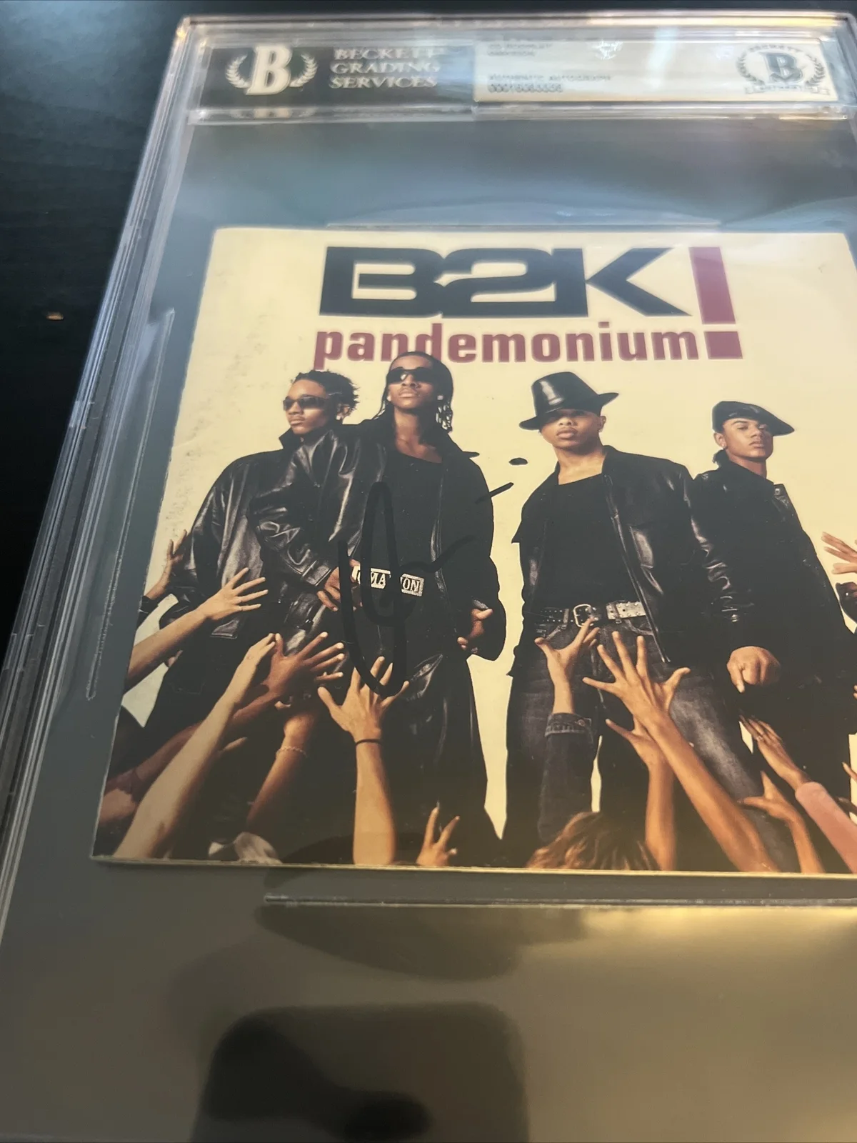Omarion B2k Pandemonium Autographed Signed CD Beckett Slab Coa Cert, image 3