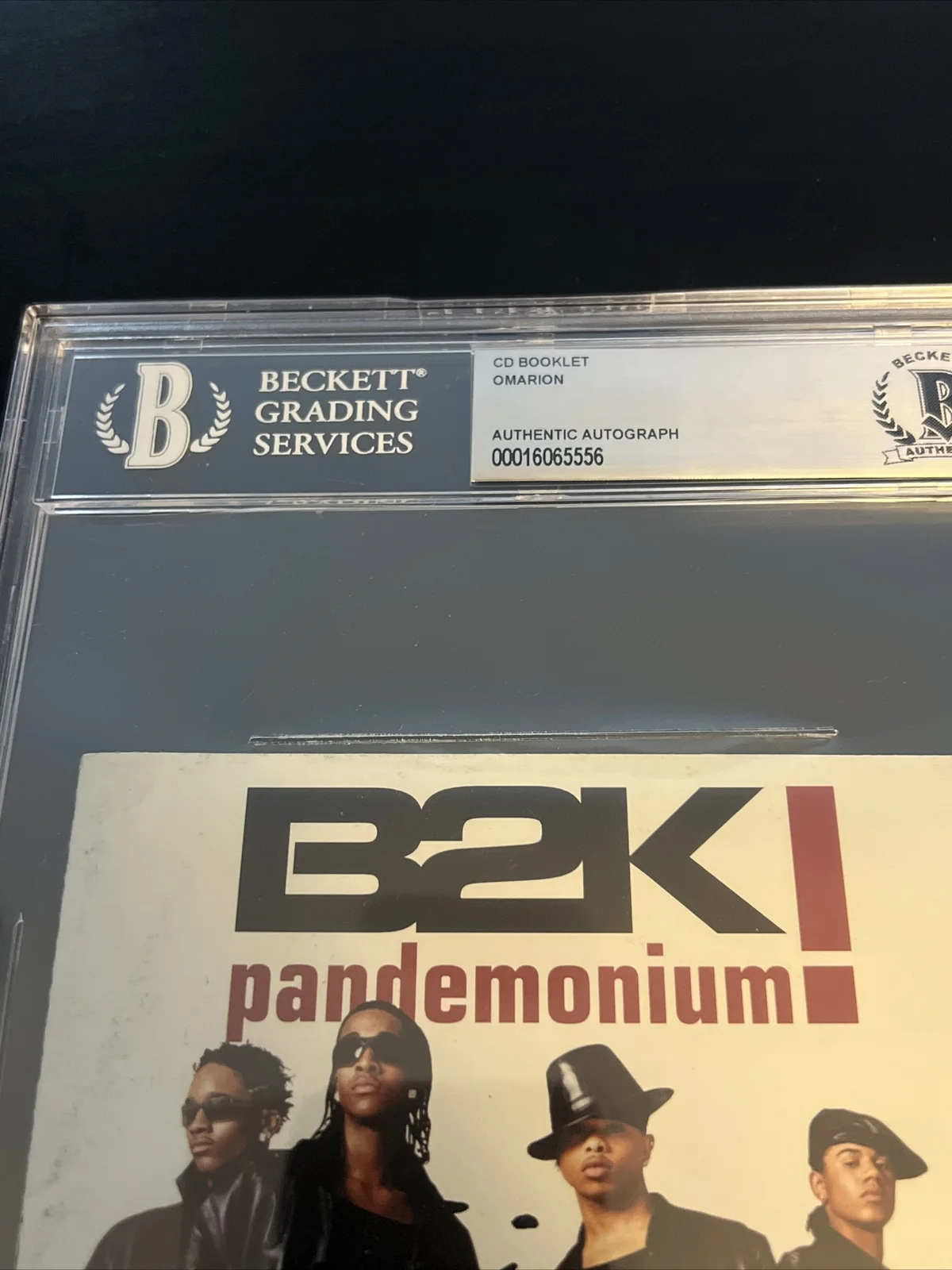 Omarion B2k Pandemonium Autographed Signed CD Beckett Slab Coa Cert, image 4