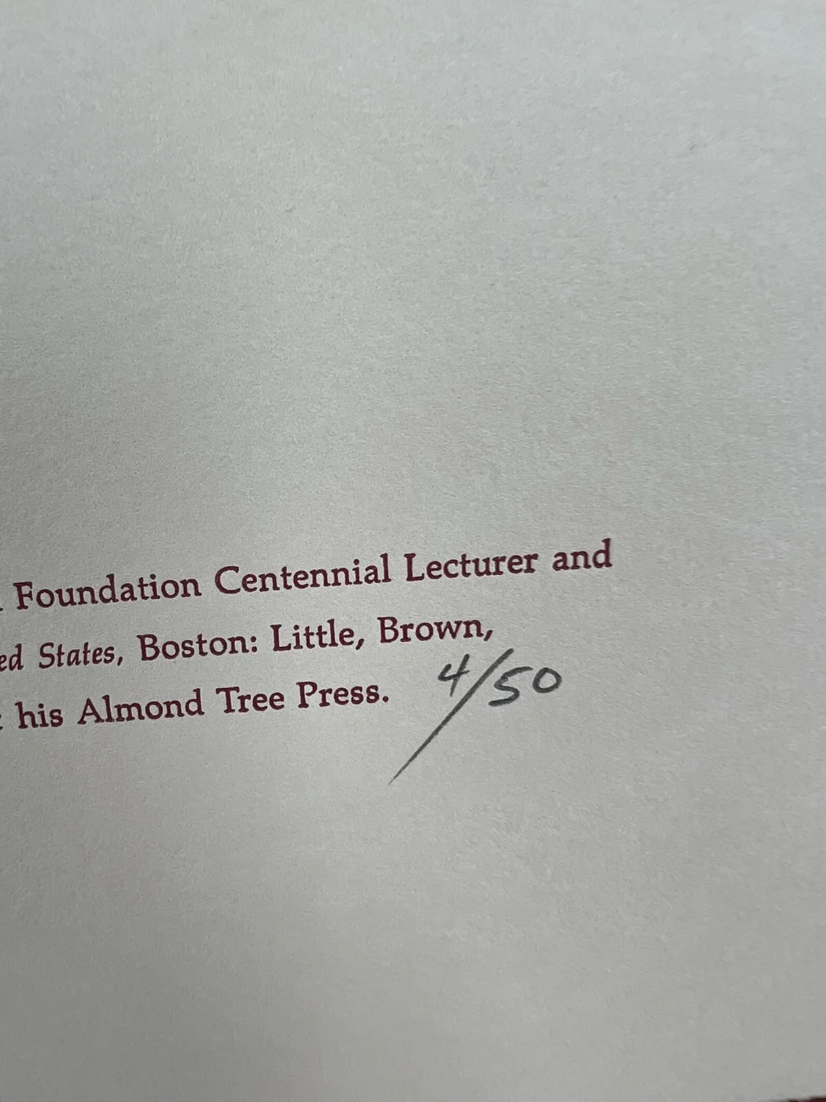 Edward James Olmos — Edward James Olmos Signed 2010 Flinn Foundation Centennial Lecturer Broadside, image 4