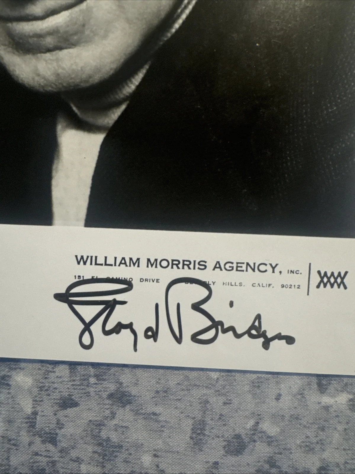8 X 10 Autographed Photo Lloyd Bridges Vintage Movie Studio Agency Shot, изображение 2