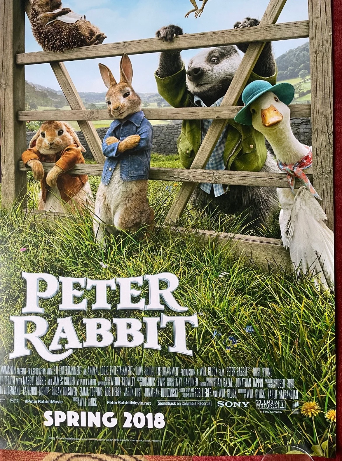 PETER RABBIT (2018) Original UK One Sheet Movie Film Poster, изображение 5