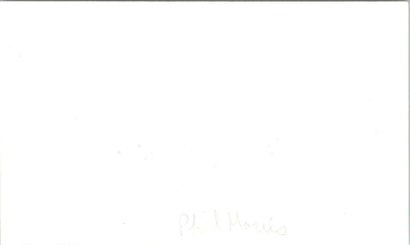 Phil Morris — Phil Morris Signed 3x5 Index Card Seinfeld Autographed, image 2