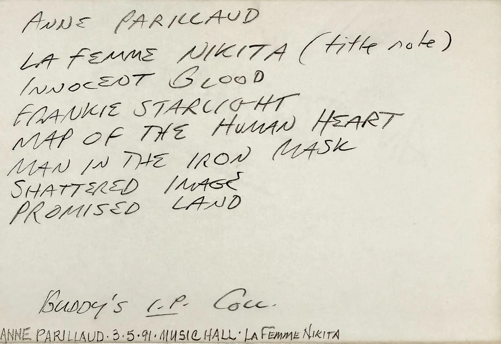 Anne Parillaud — ANNE PARILLAUD Signed Autographed 4x6 INDEX CARD Innocent Blood La Femme Nikita, изображение 5