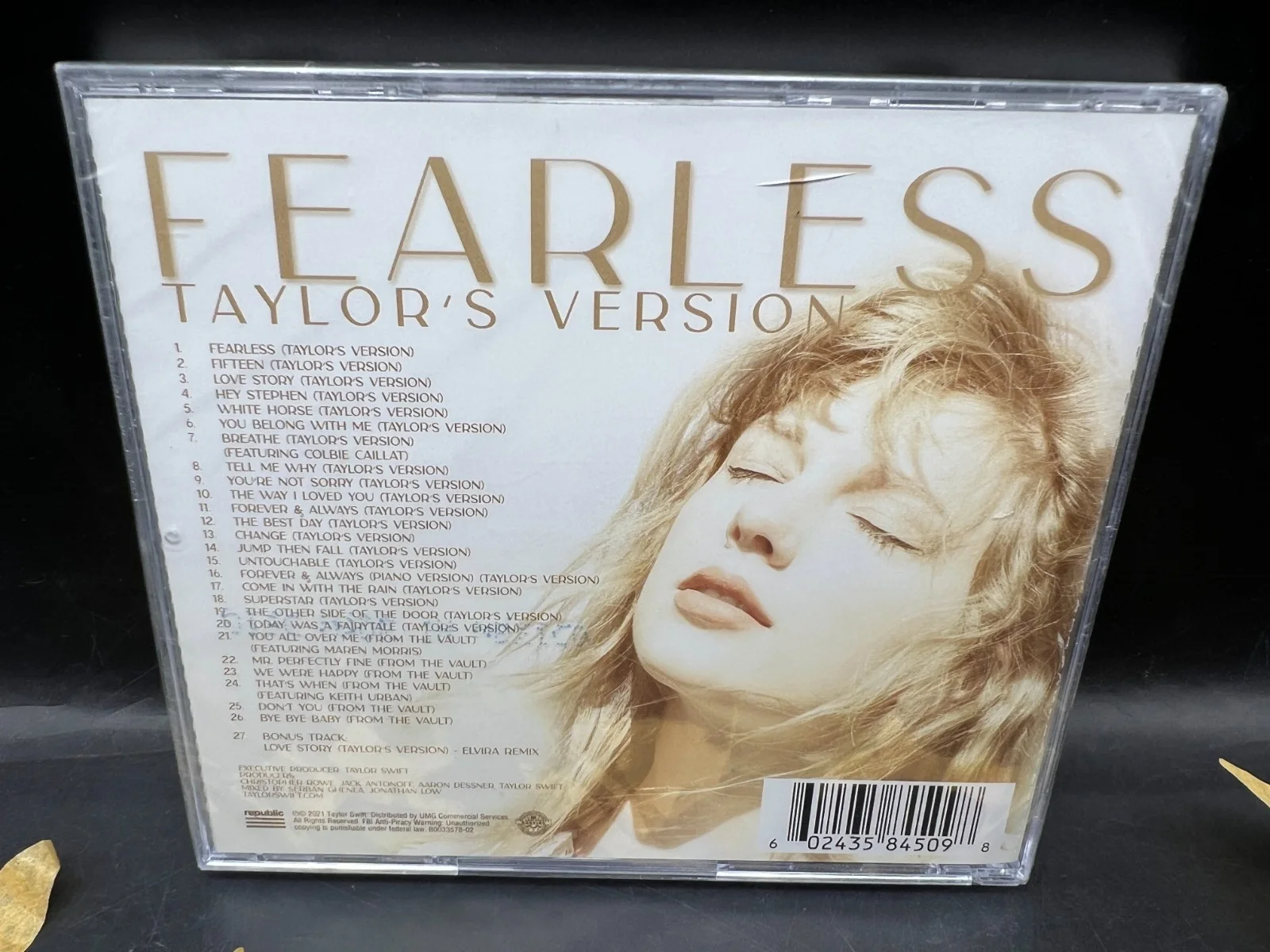 LONG Taylor Swift Signed Autograph Fearless Taylor's Version CD Album NEW SEALED, image 3