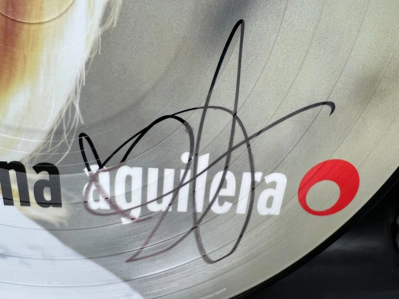 Christina Aguilera Signed Debut Picture Disc Vinyl Album LP Beckett BAS COA, изображение 3