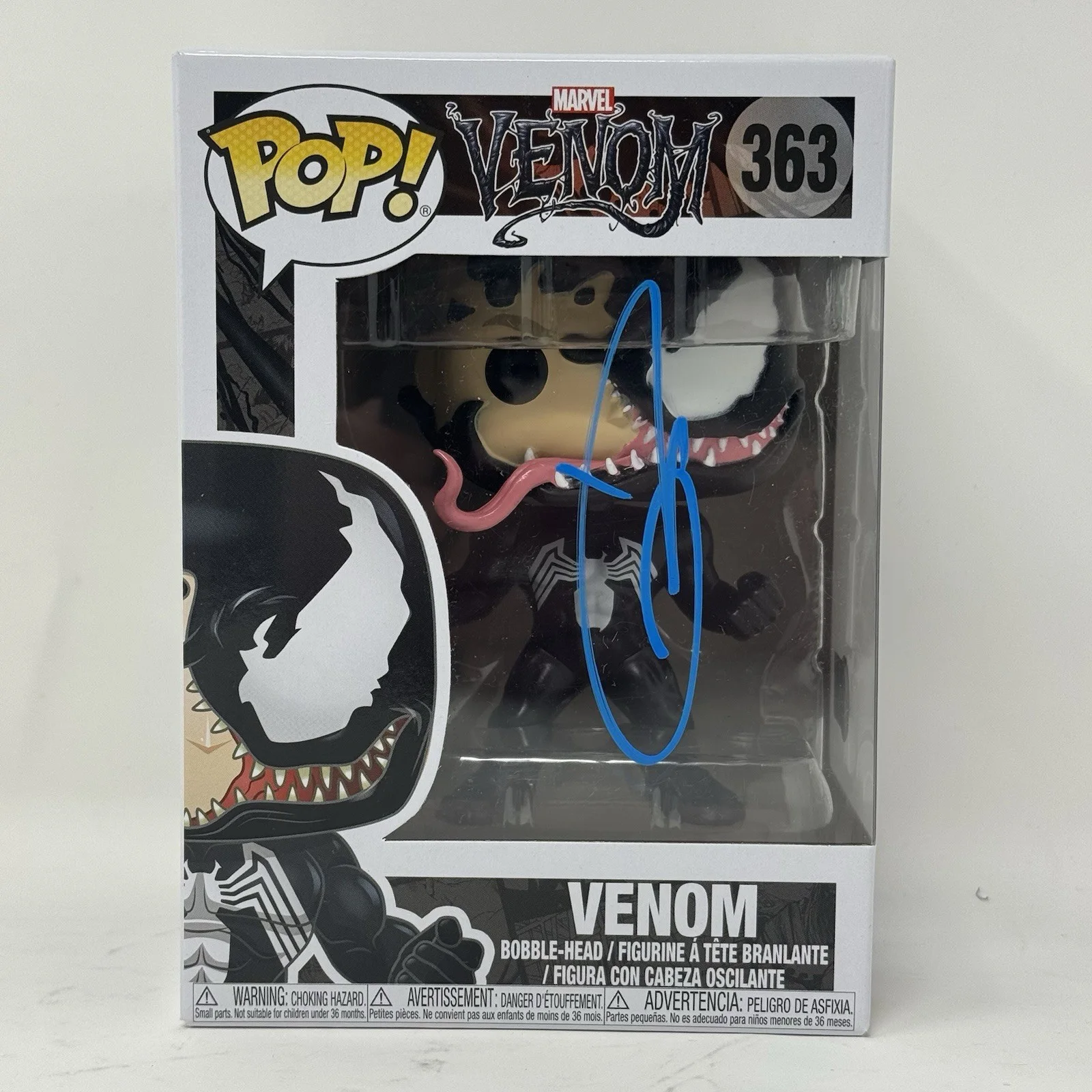 Tom Hardy — Tom Hardy Signed Venom Funko Pop Marvel Venom Autograph Eddie Brock Beckett COA, изображение 2