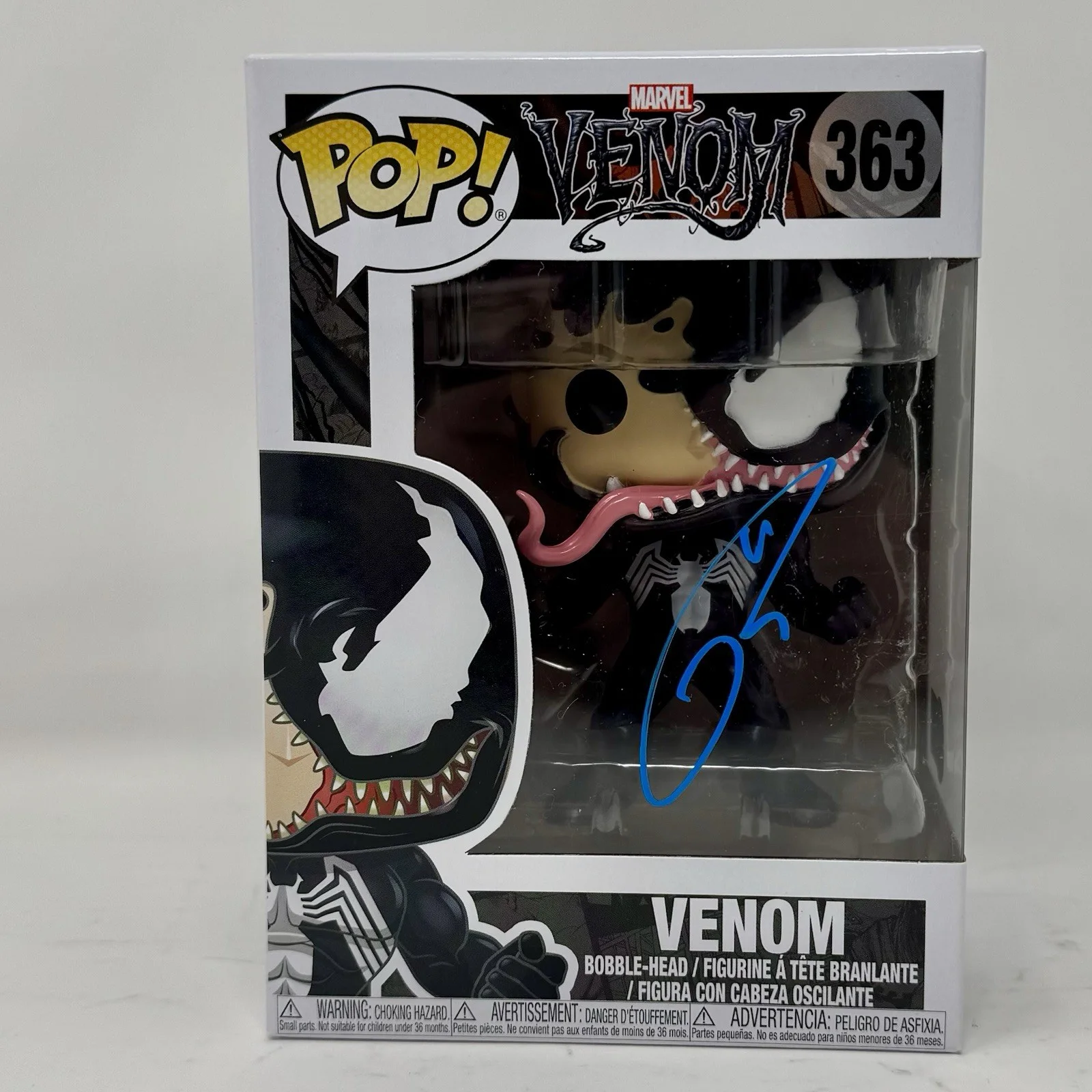Tom Hardy — Tom Hardy Signed Venom Funko Pop Marvel Venom Autograph Eddie Brock Beckett COA, изображение 2