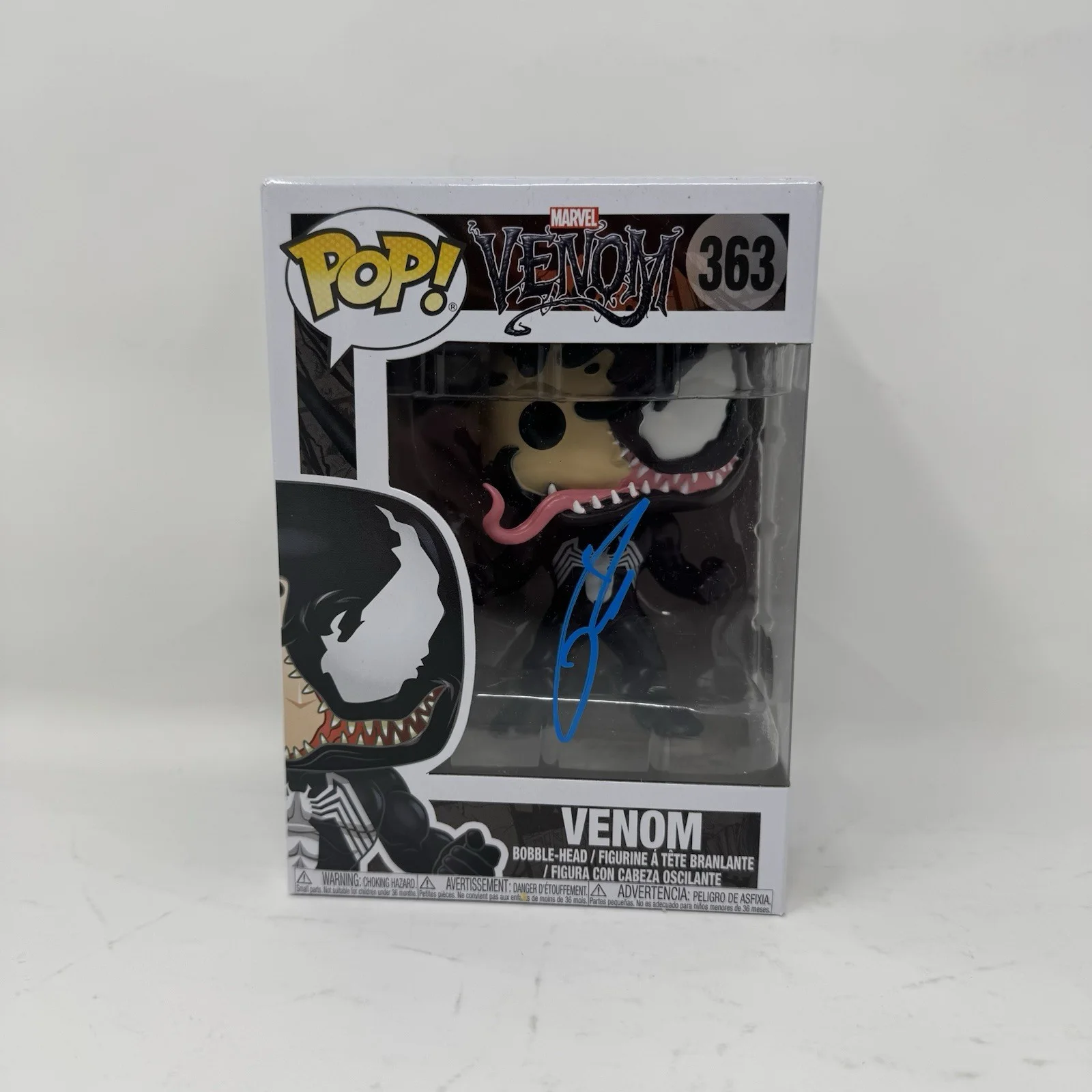 Tom Hardy — Tom Hardy Signed Venom Funko Pop Marvel Venom Autograph Eddie Brock Beckett COA, изображение 4